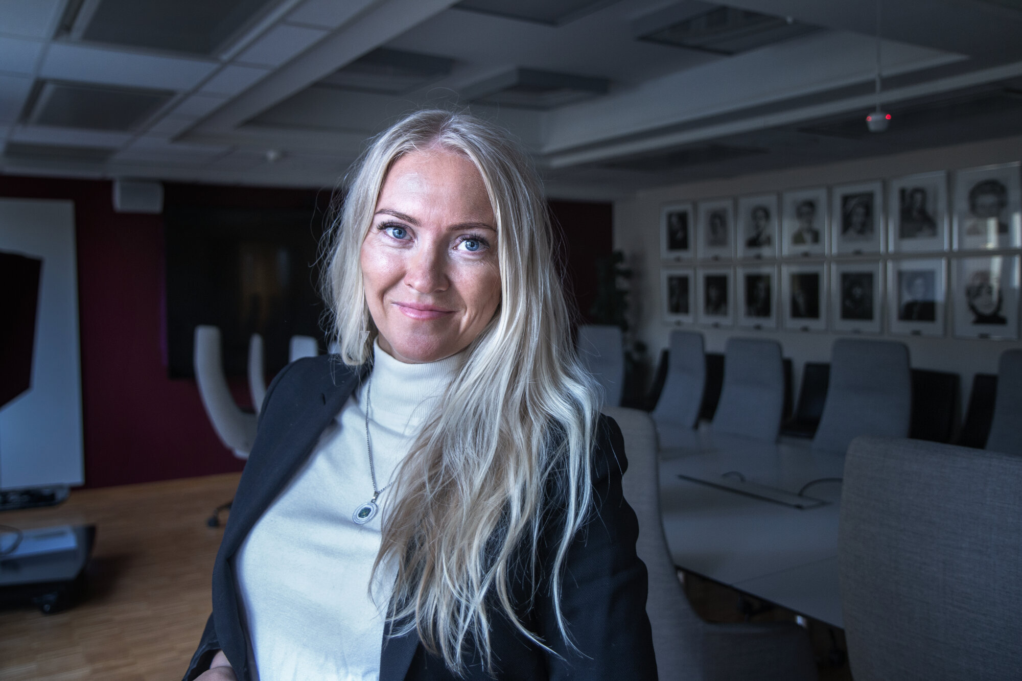 Bildet viser NSF-leder Lill Sverresdatter Larsen