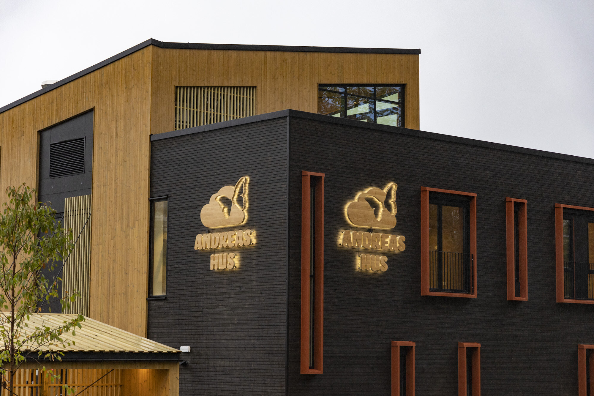 Bildet viser Andreas hus i Kristiansand fra utsiden