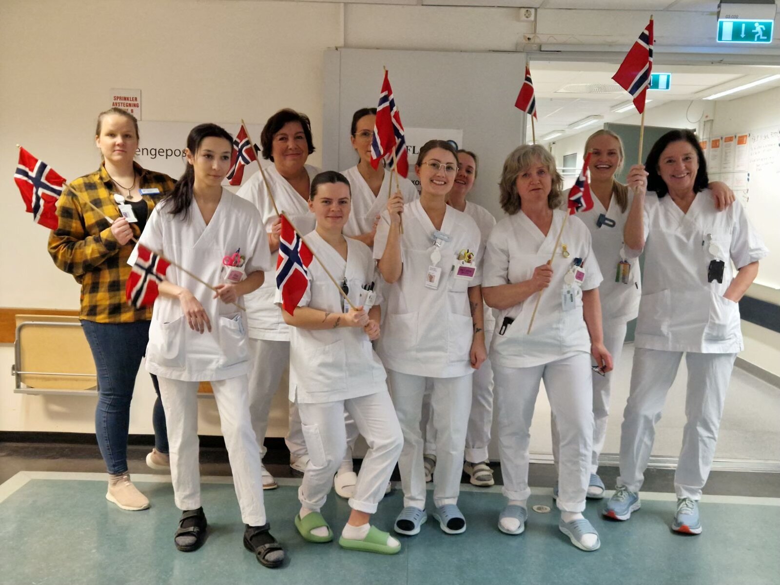 Bilde fra ortopedisk-kirurgisk sengepost i på UNN i Narvik