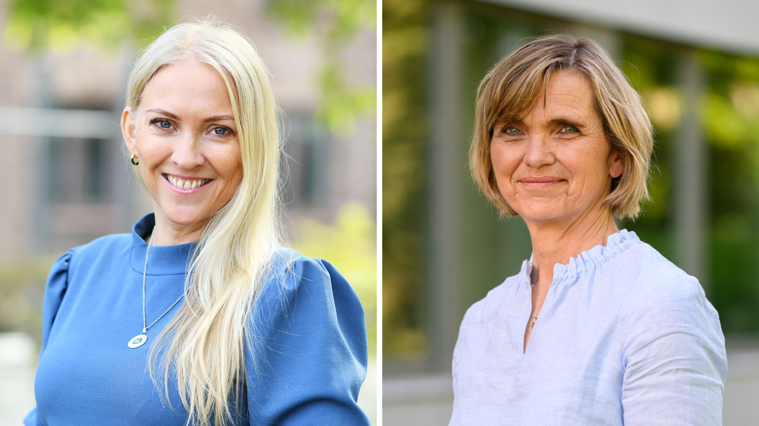 Bildet viser et portrett av Lill Sverresdatter Larsen og Lilly Ann Elvestad