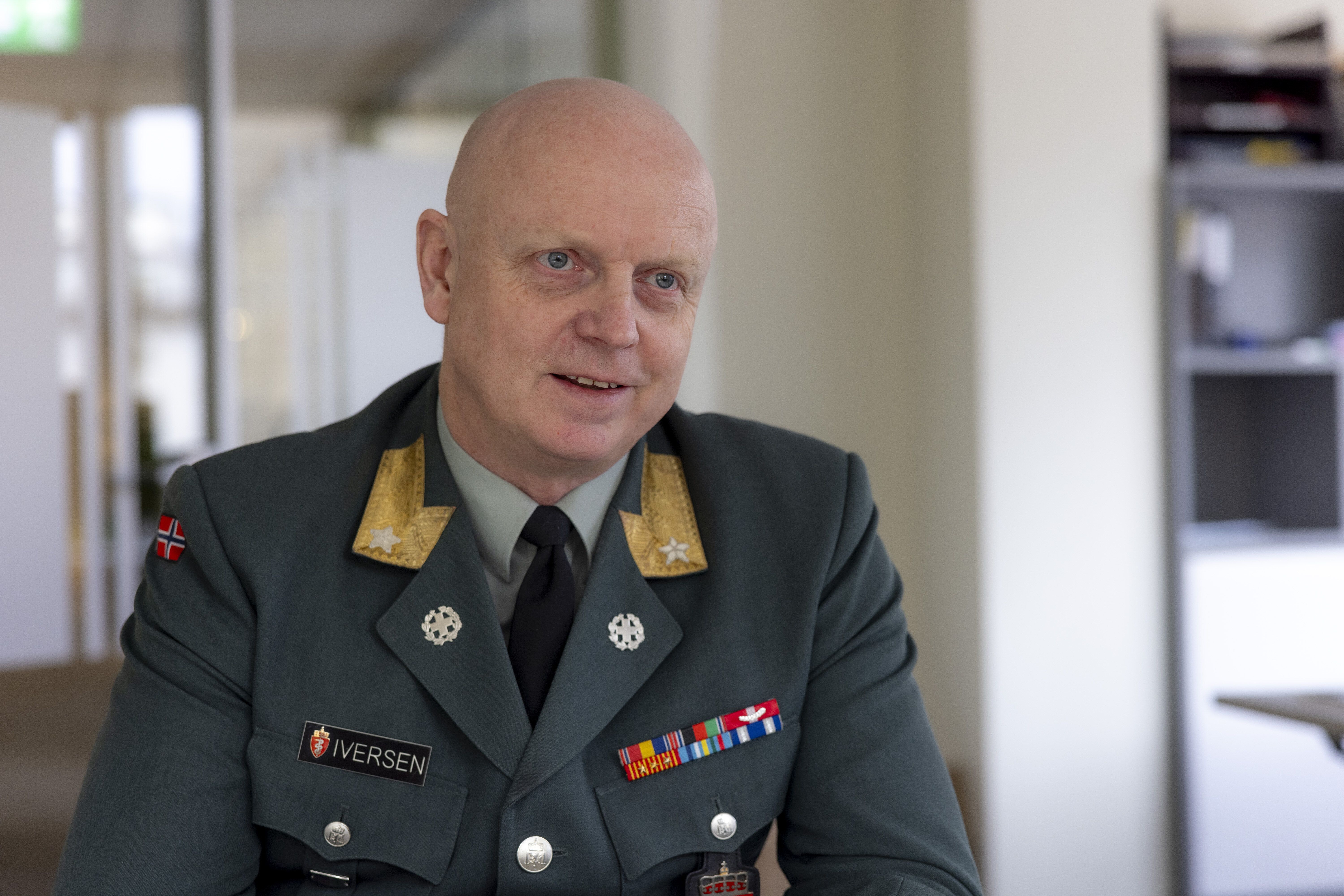 Petter Iversen, Forsvarets sanitet Bildet viser Petter Iversen.