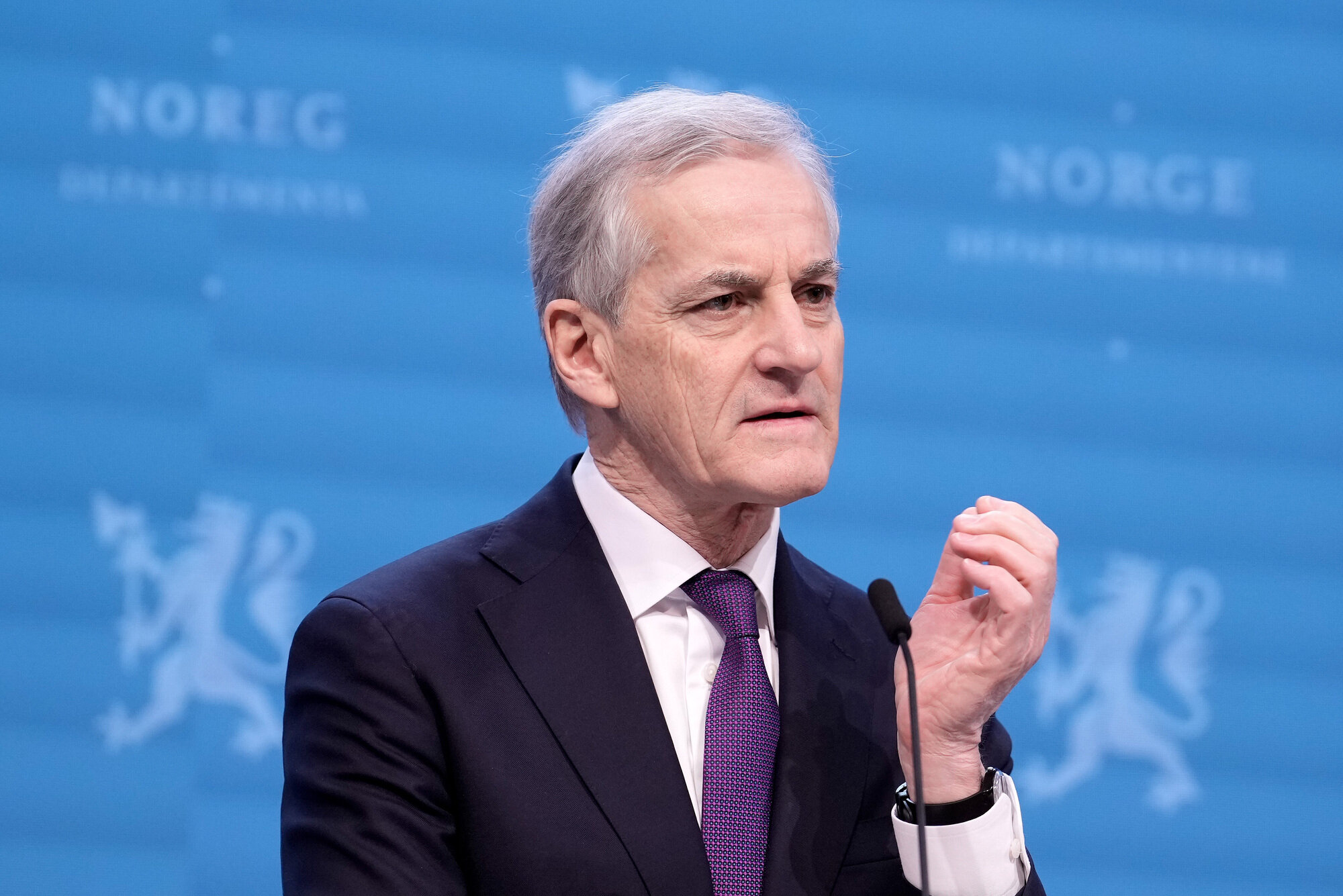Bildet viser statsminister Jonas Gahr Støre