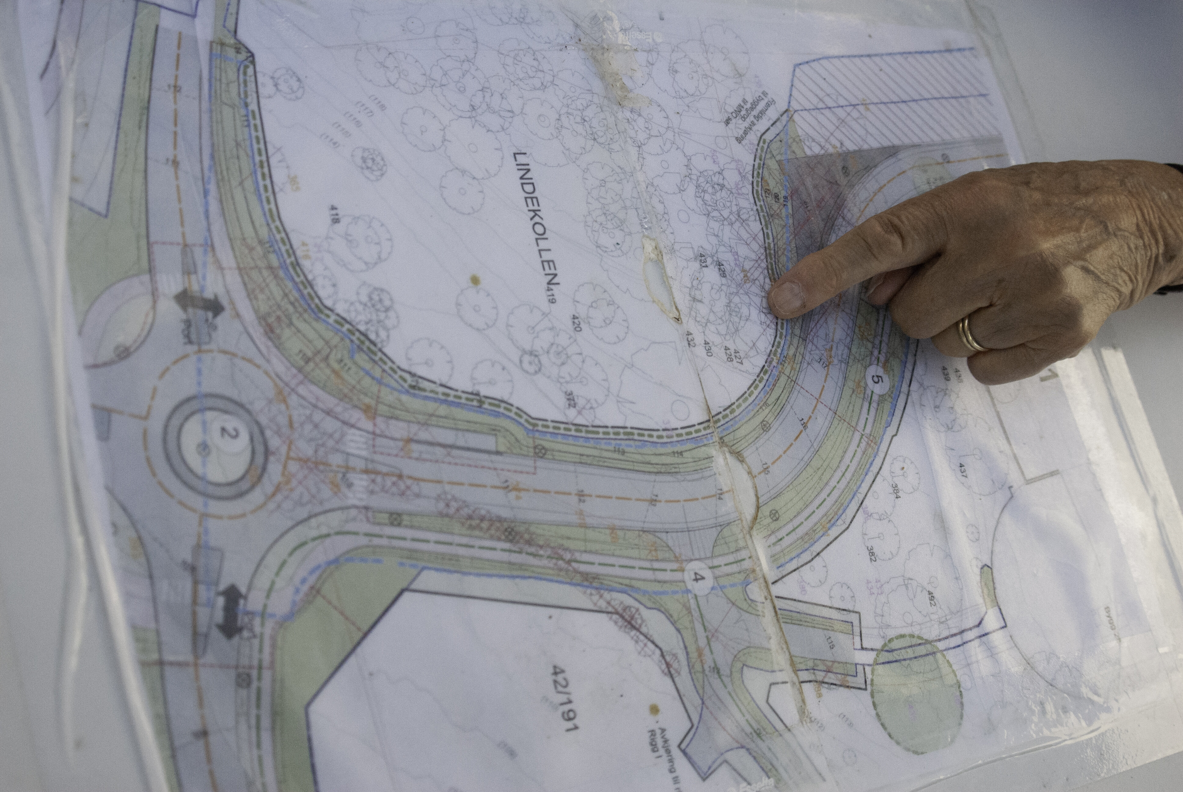 Planene for den nye trasseen