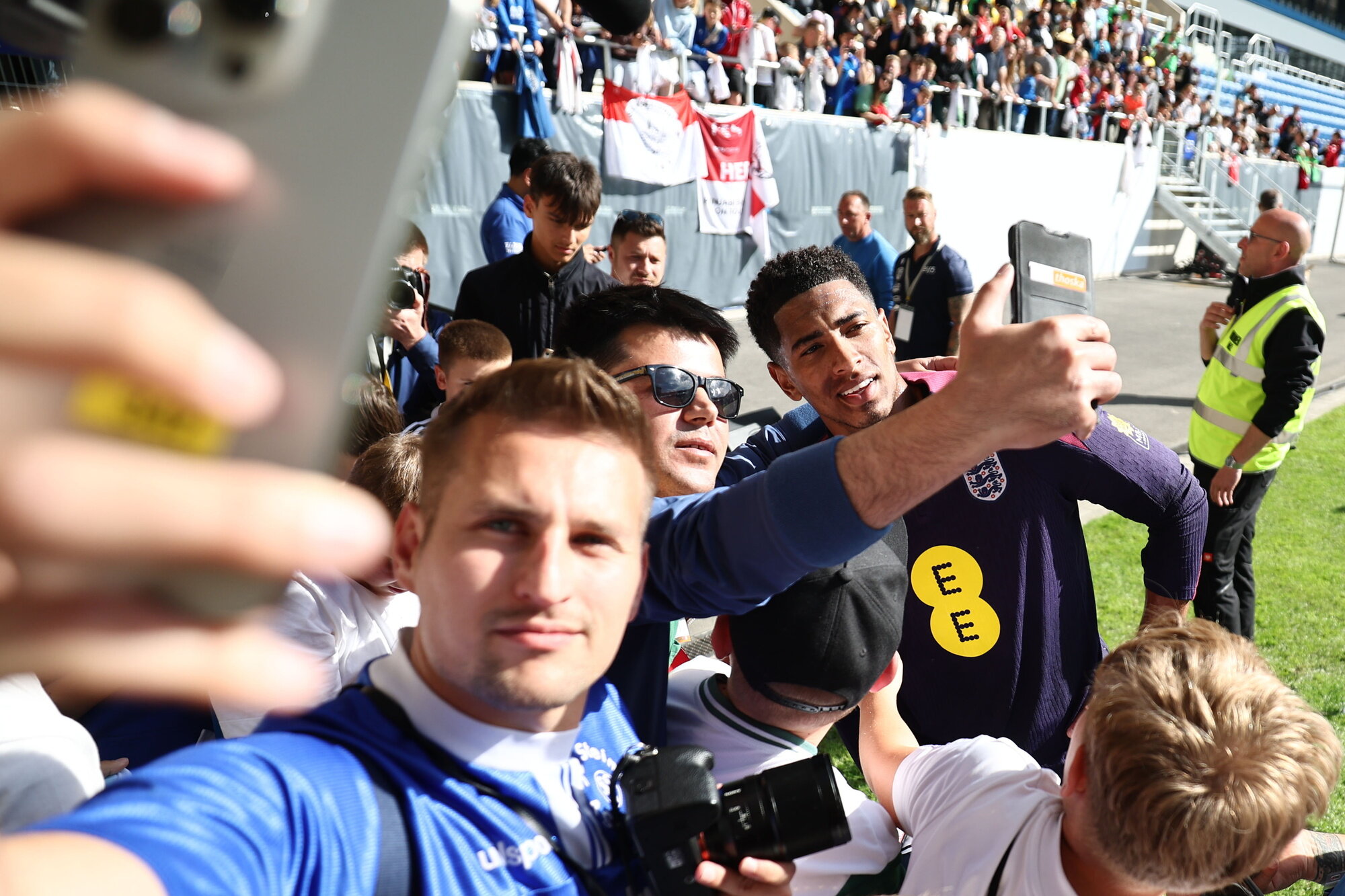 Bilde fra det engelske fotballandslagets treningsleir før fotbal-EM i Tyskland