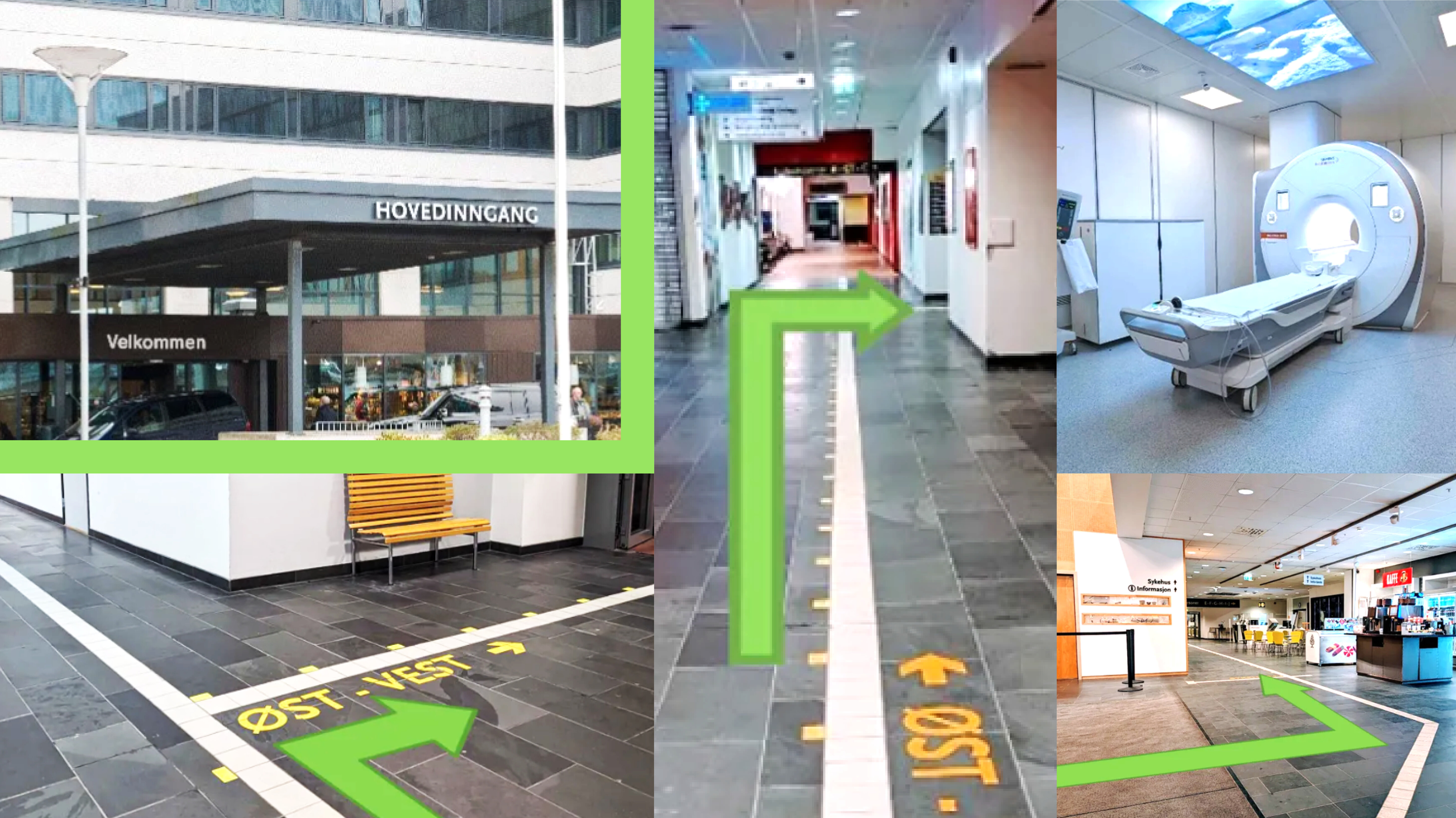 Visuell guide SUS Collage basert på visuelle guider ved SUS