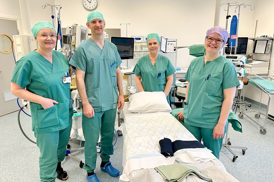 Bilde fra operasjonsavdelingen ved Stord sjukehus