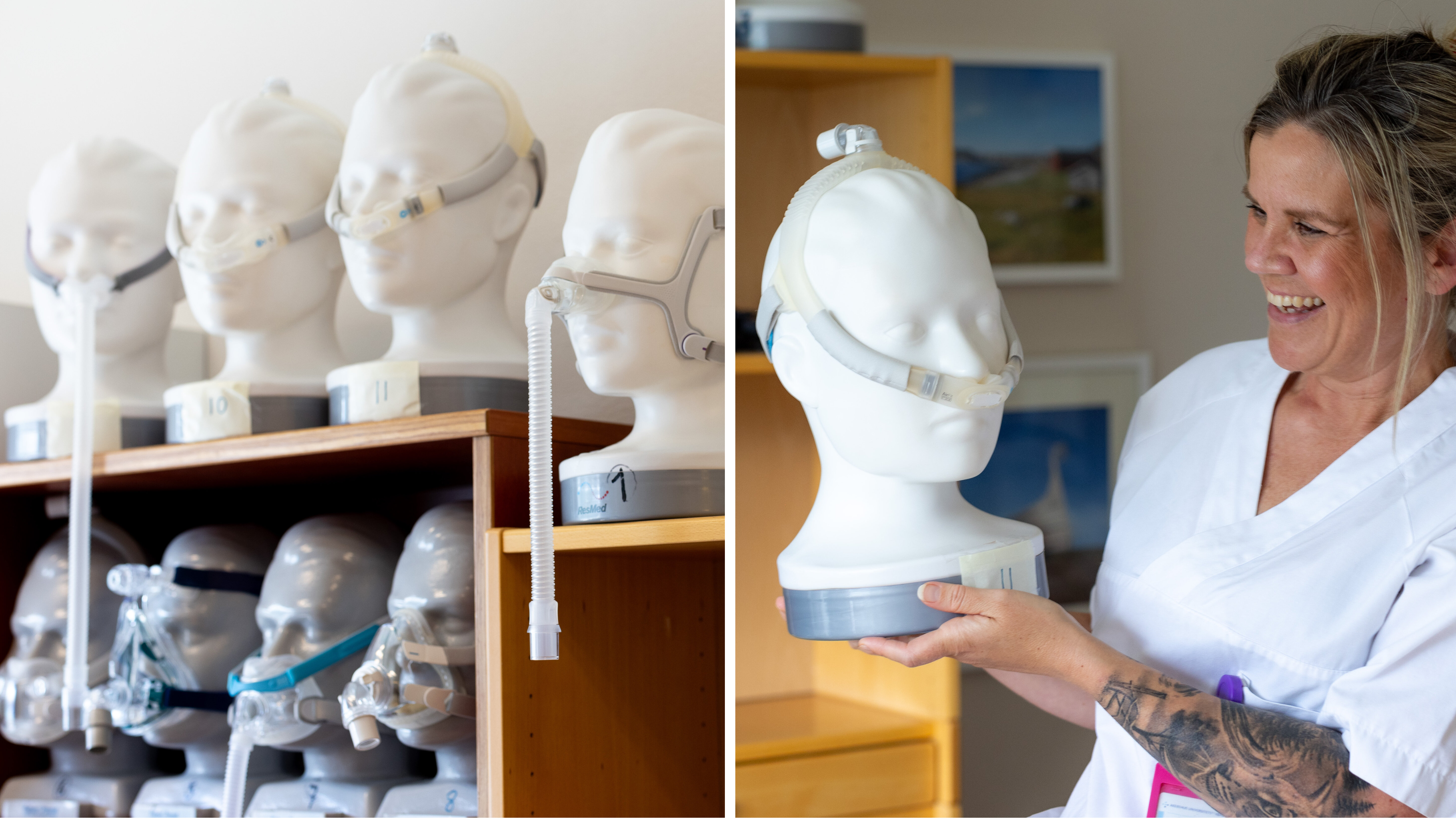 Bide viser ulike søvnmasker