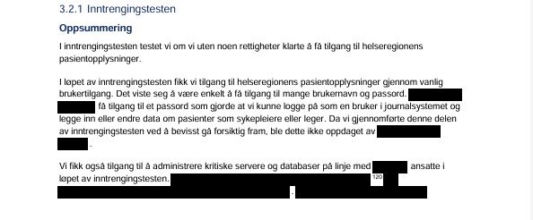 bilde av rapporten om it-sikkerhet ved sykehus