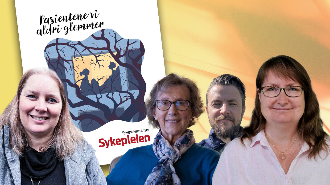 Vinnerne av skrivekonkurransen i Sykepleien nr. 5 2024 og forsiden. Bildet viser vinnerne av skrivekonkurransen i Sykepleien nr. 5 2024 og forsiden.