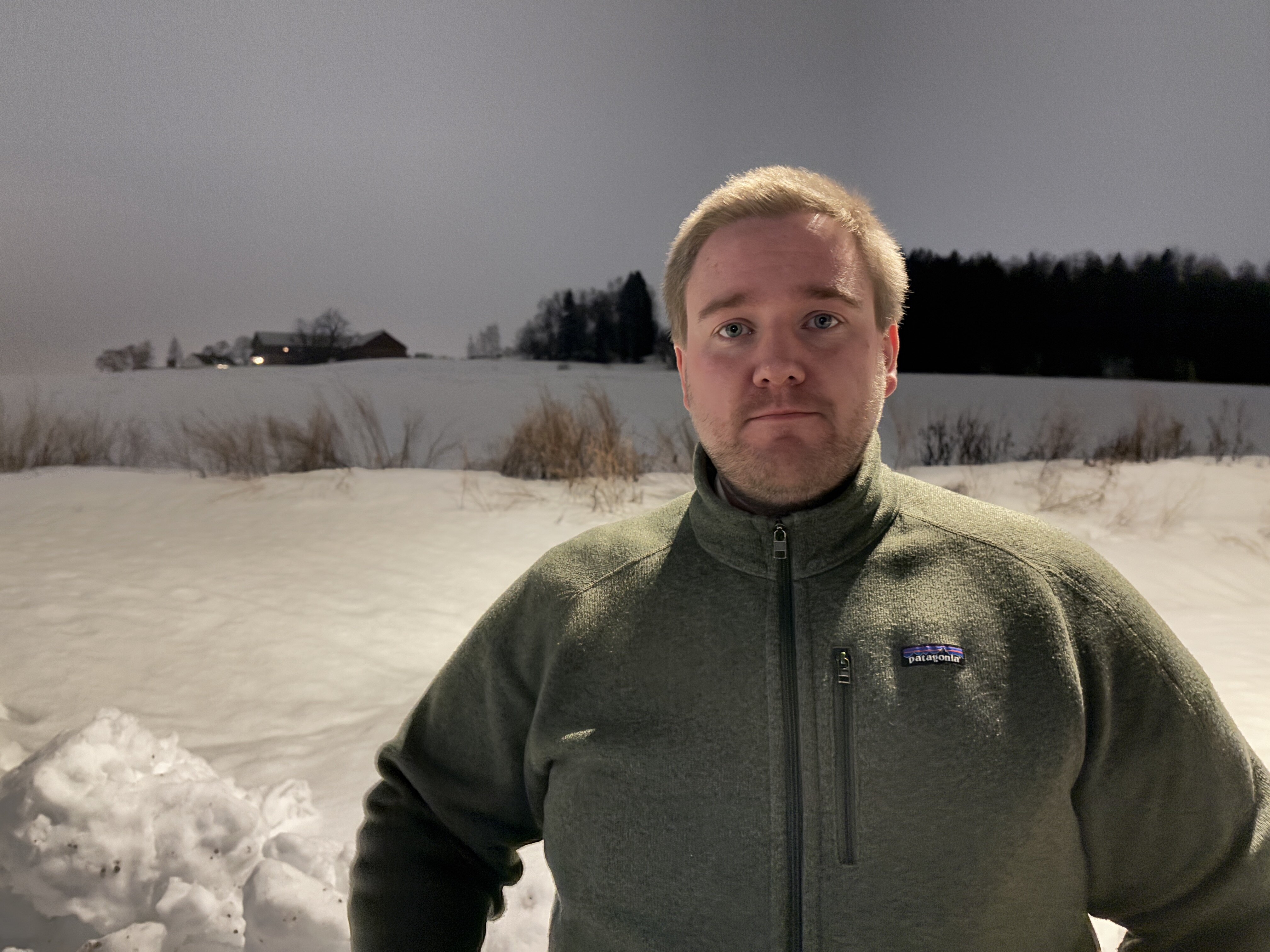 Bildet viser innleggsforfatter Morten Undseth i vinterlige omgivelser. 