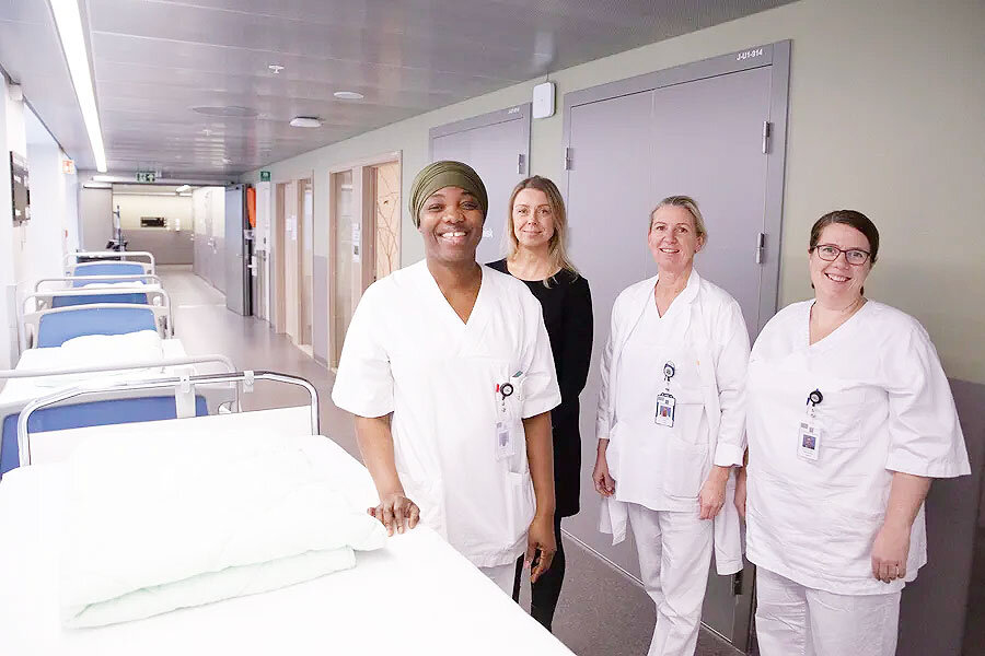 bilde av ansatte på vestfold sykehus