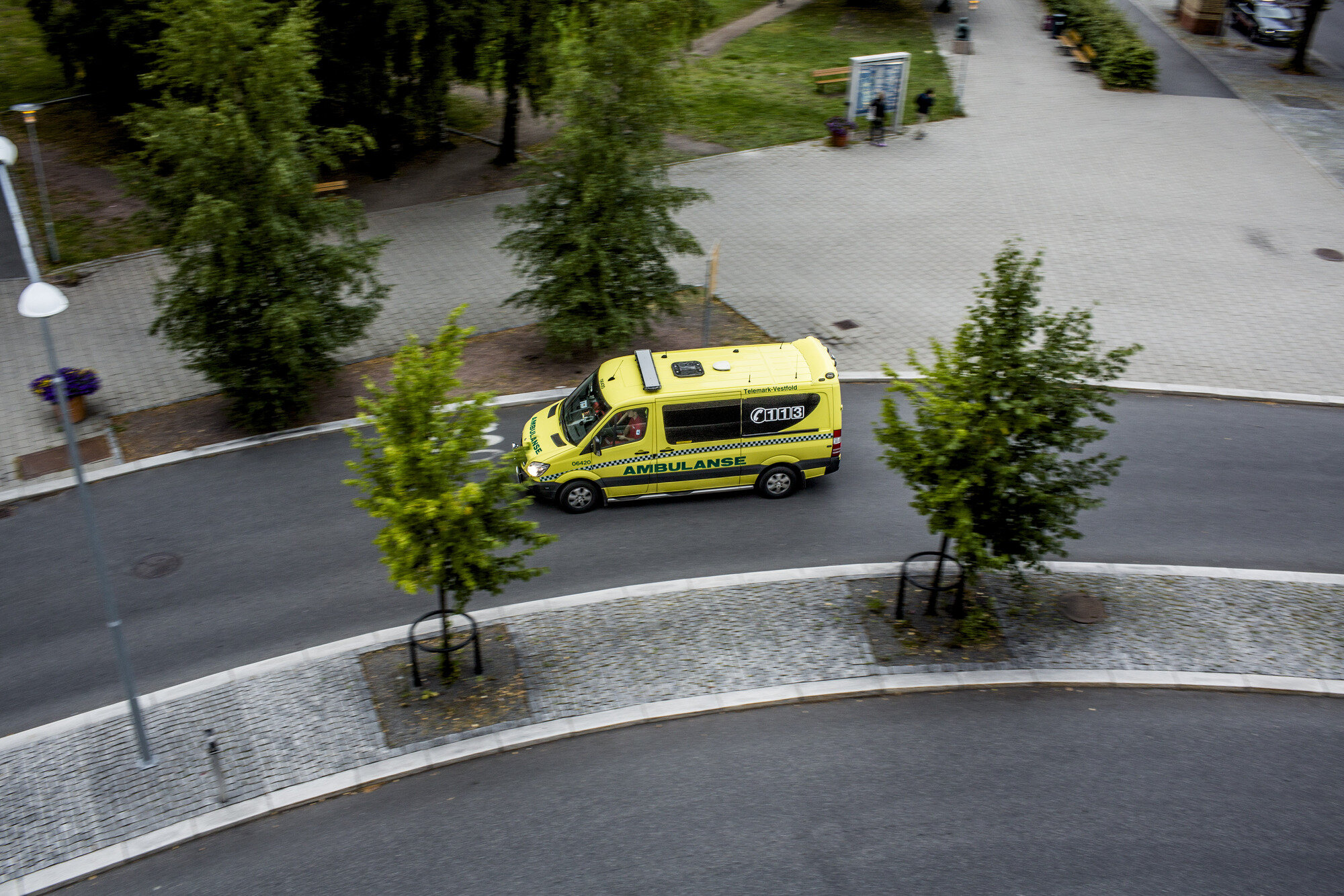 bilde av ambulanse på ullevål sykehus