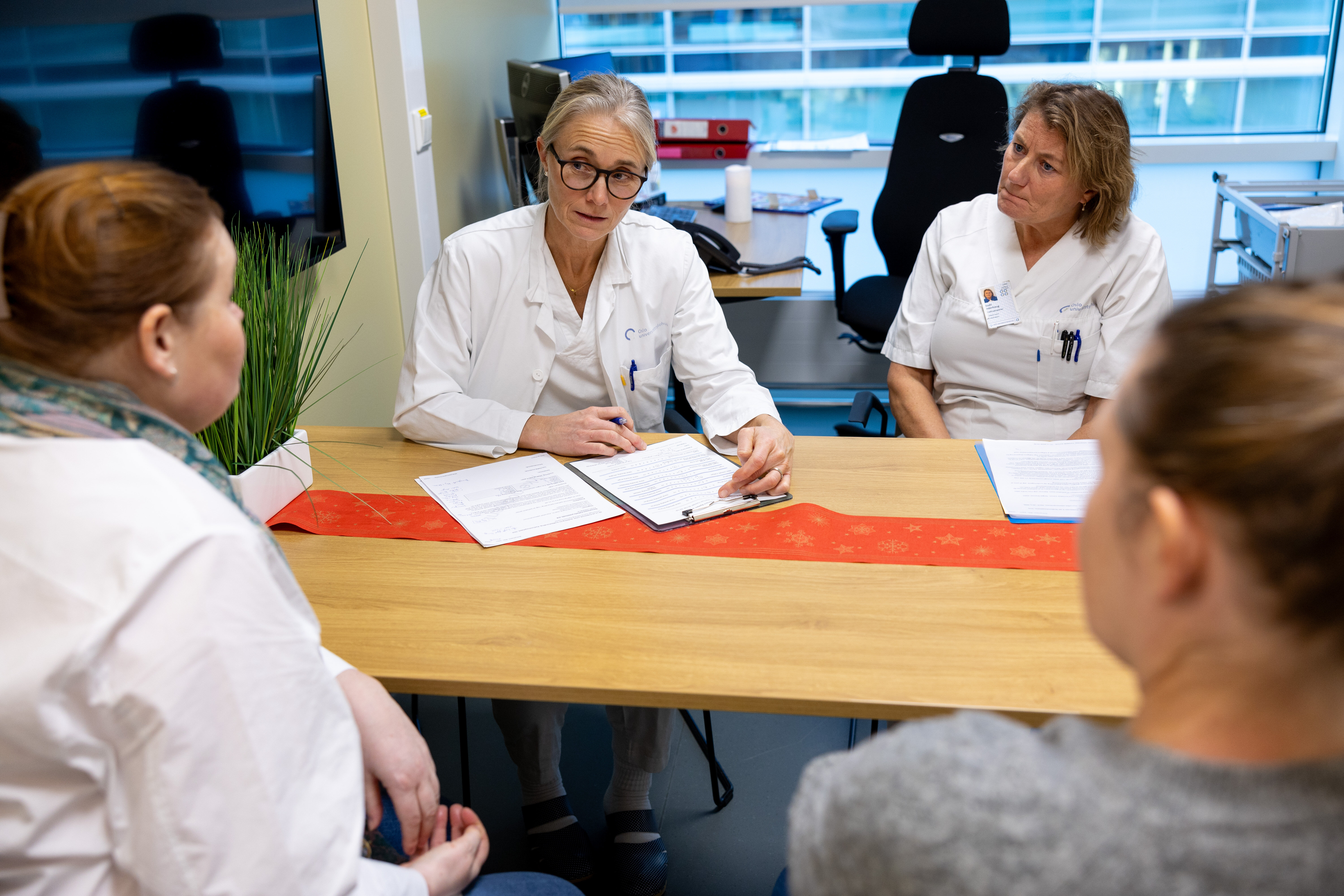 Samtale etter utfylling av kartleggingsskjema Radiumhospitalet. Samtale etter utfylling av kartleggingsskjema Radiumhospitalet.