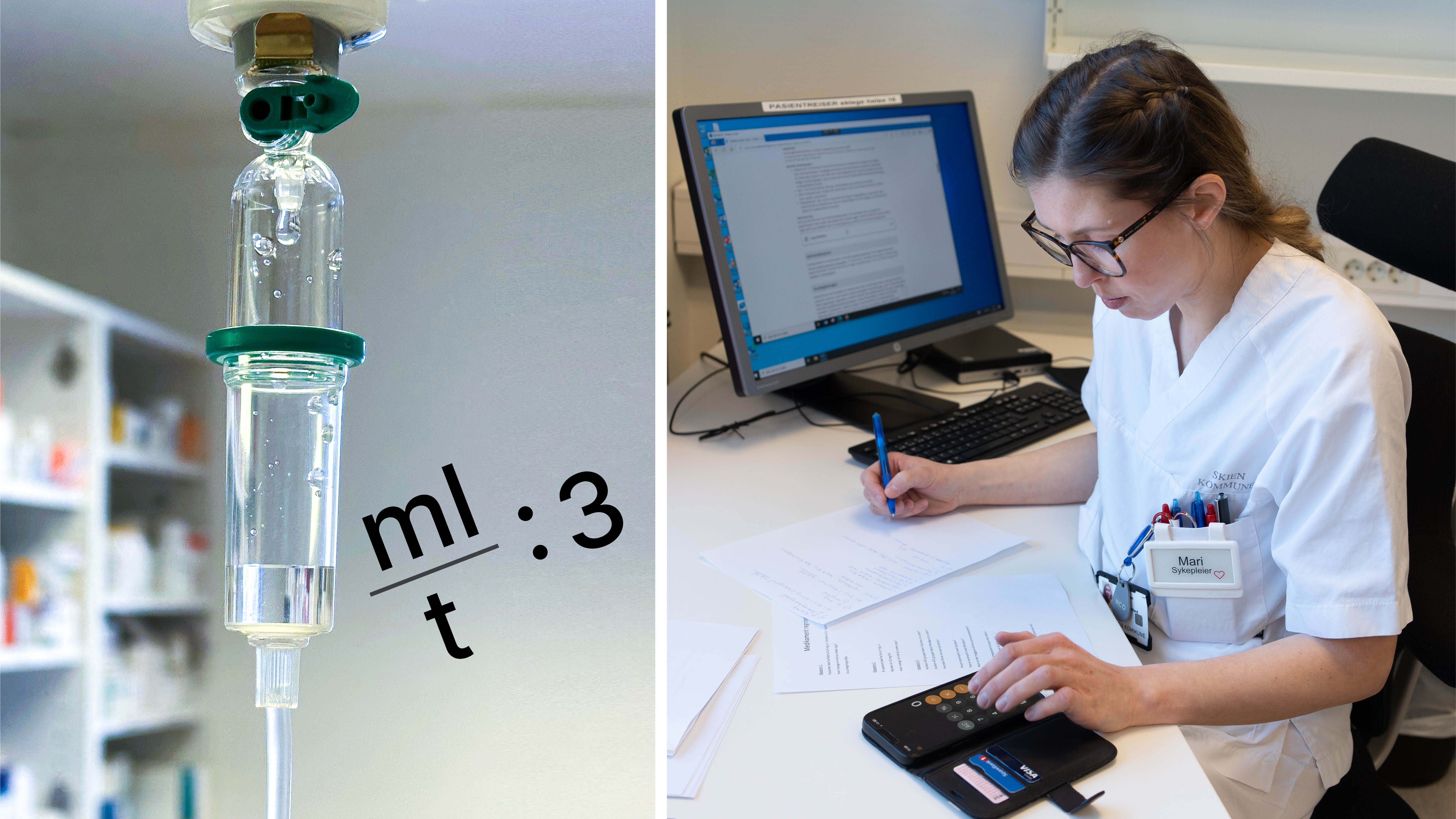 Mari Mangen ved Skien Helsehus Bildet viser Mari Mangen ved Skien Helsehus