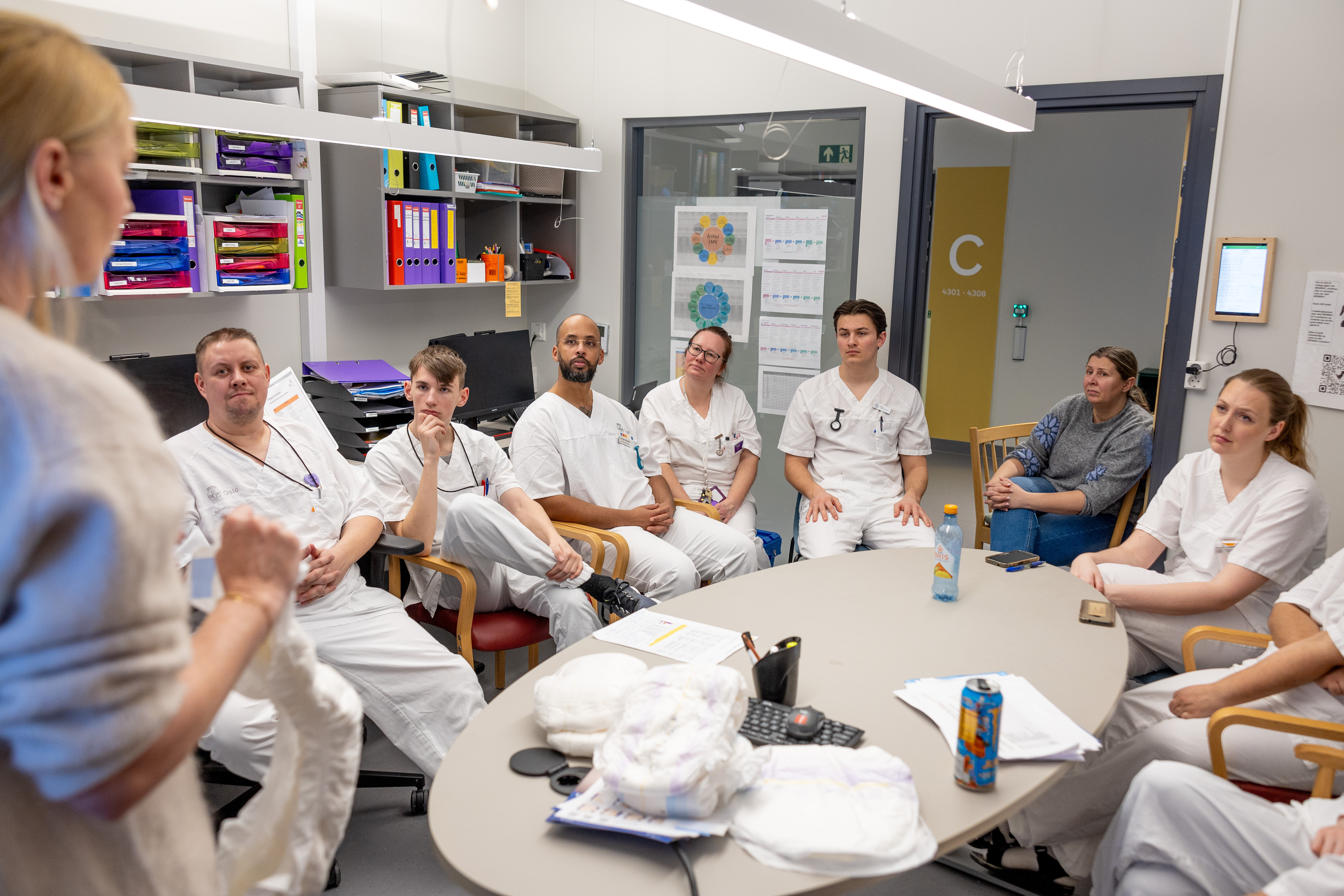 Lindeberghjemmet Bildet viser noen av de ansatte på Lindeberghjemmet i Oslo