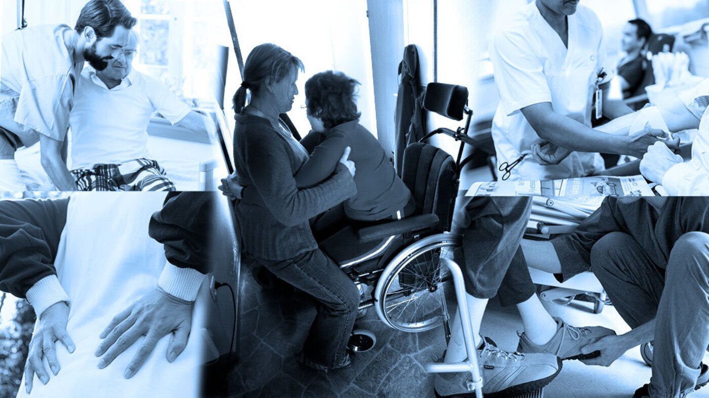 Bilde av sykepleiere med tunge løft