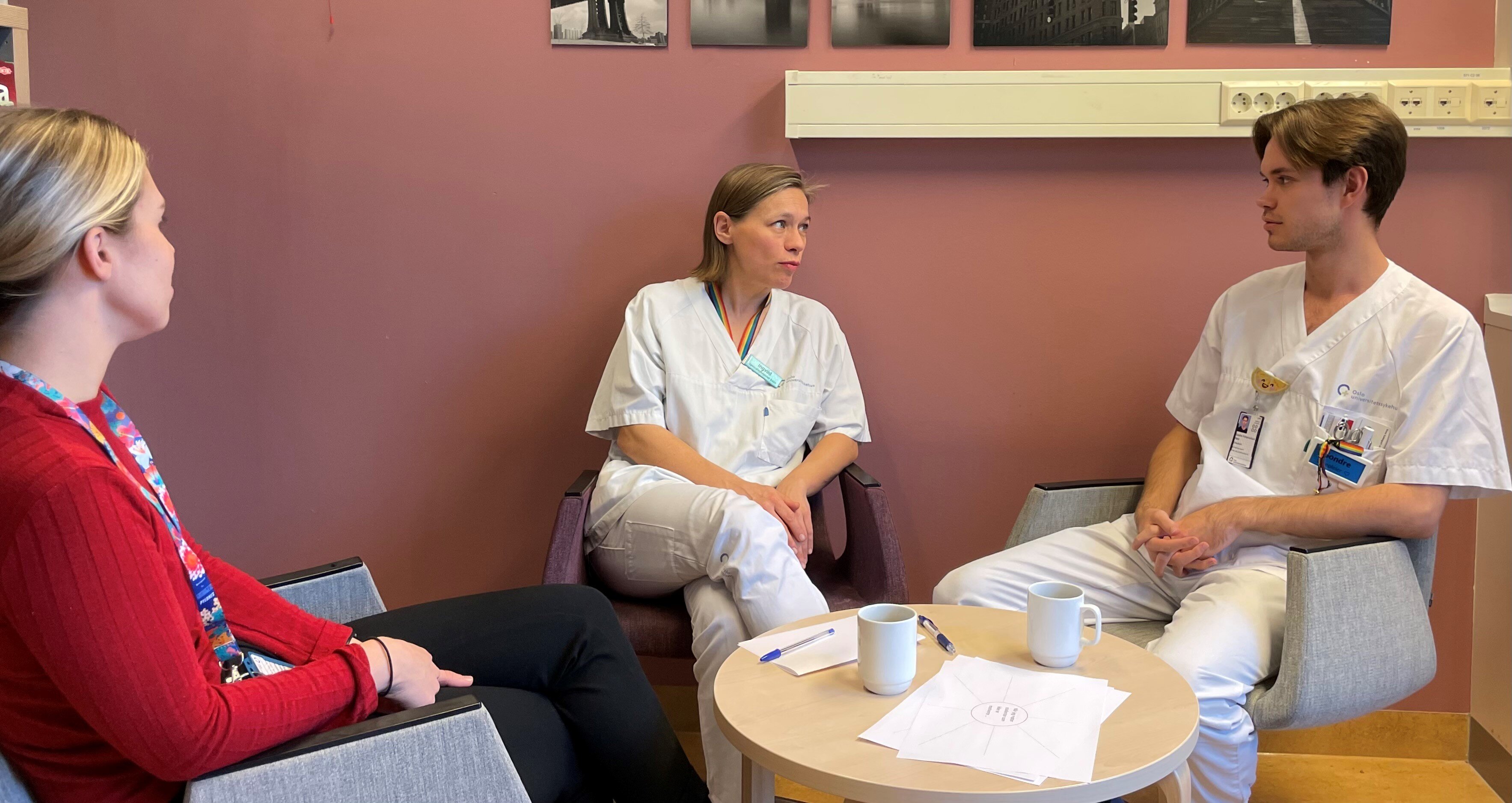 Bildet viser praksisveiledere som deltar i metaveiledning