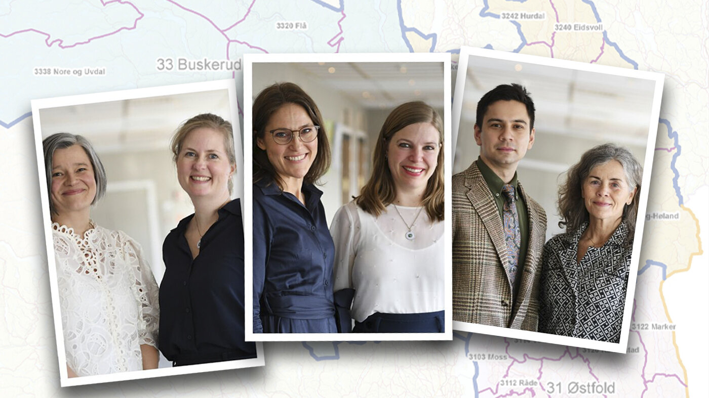 Bildet viser nye fylkesledere i gamle Viken