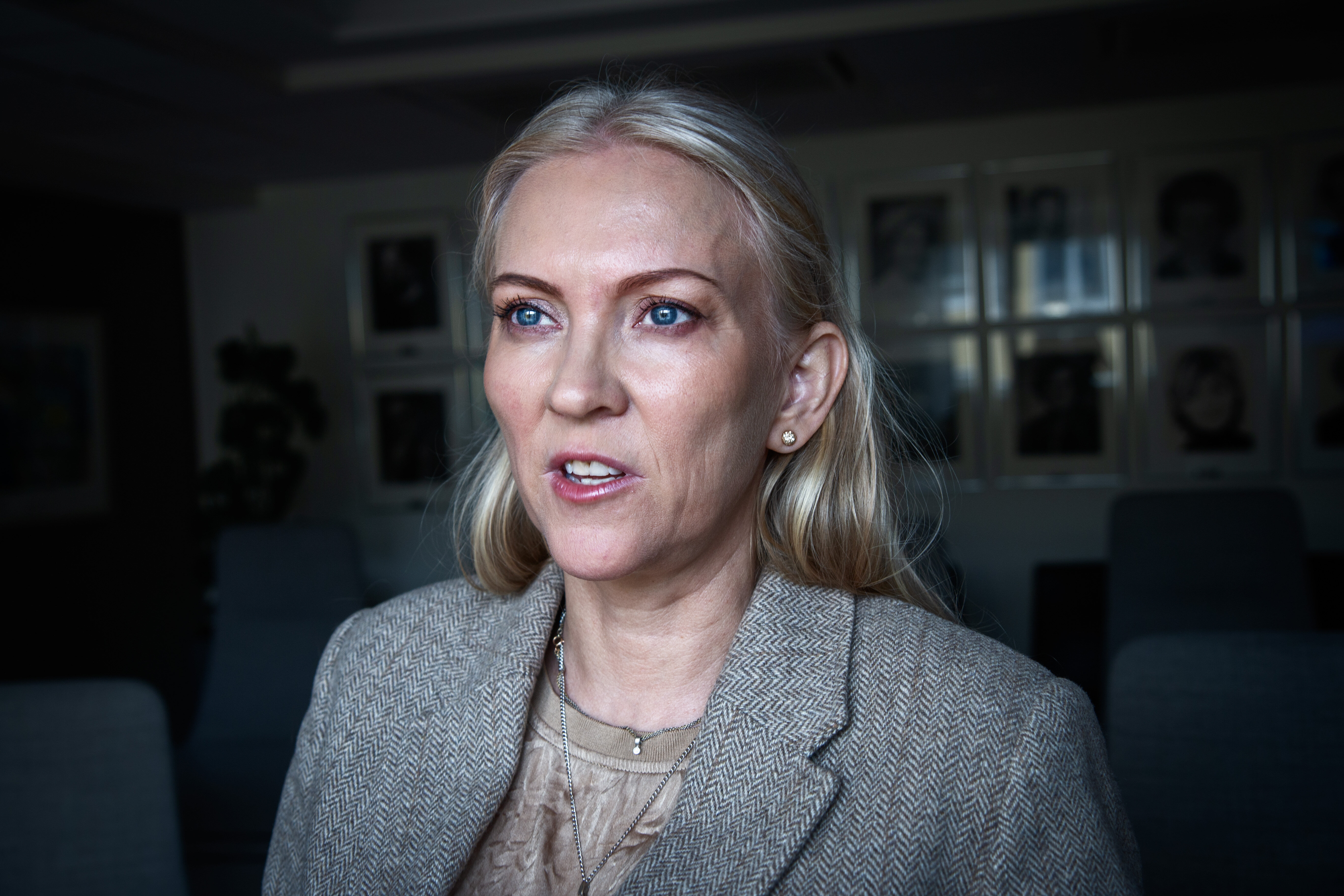 Bildet viser NSF-leder Lill Sverresdatter Larsen