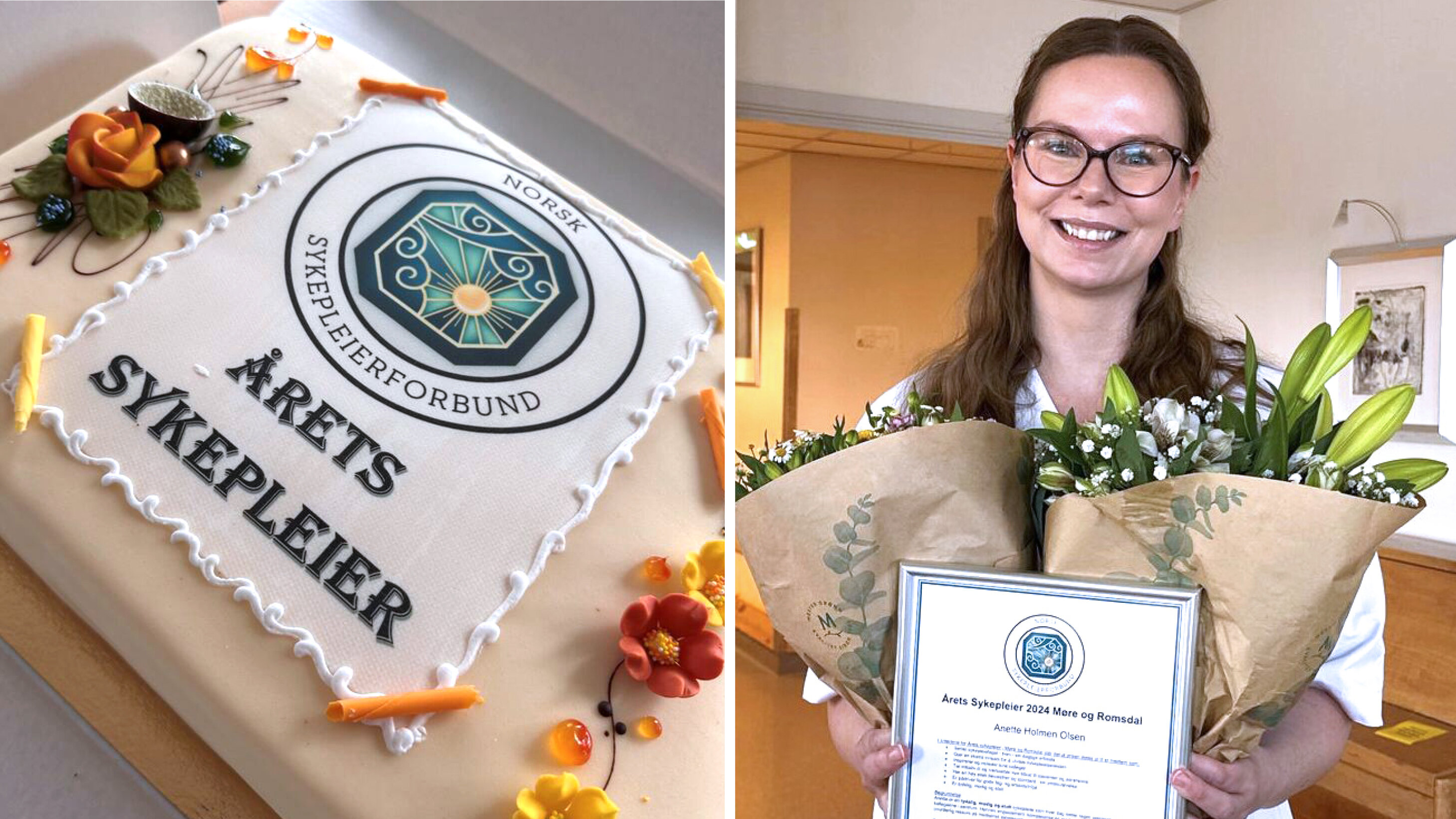 bildet viser årets sykepleier i Møre og Romsdal