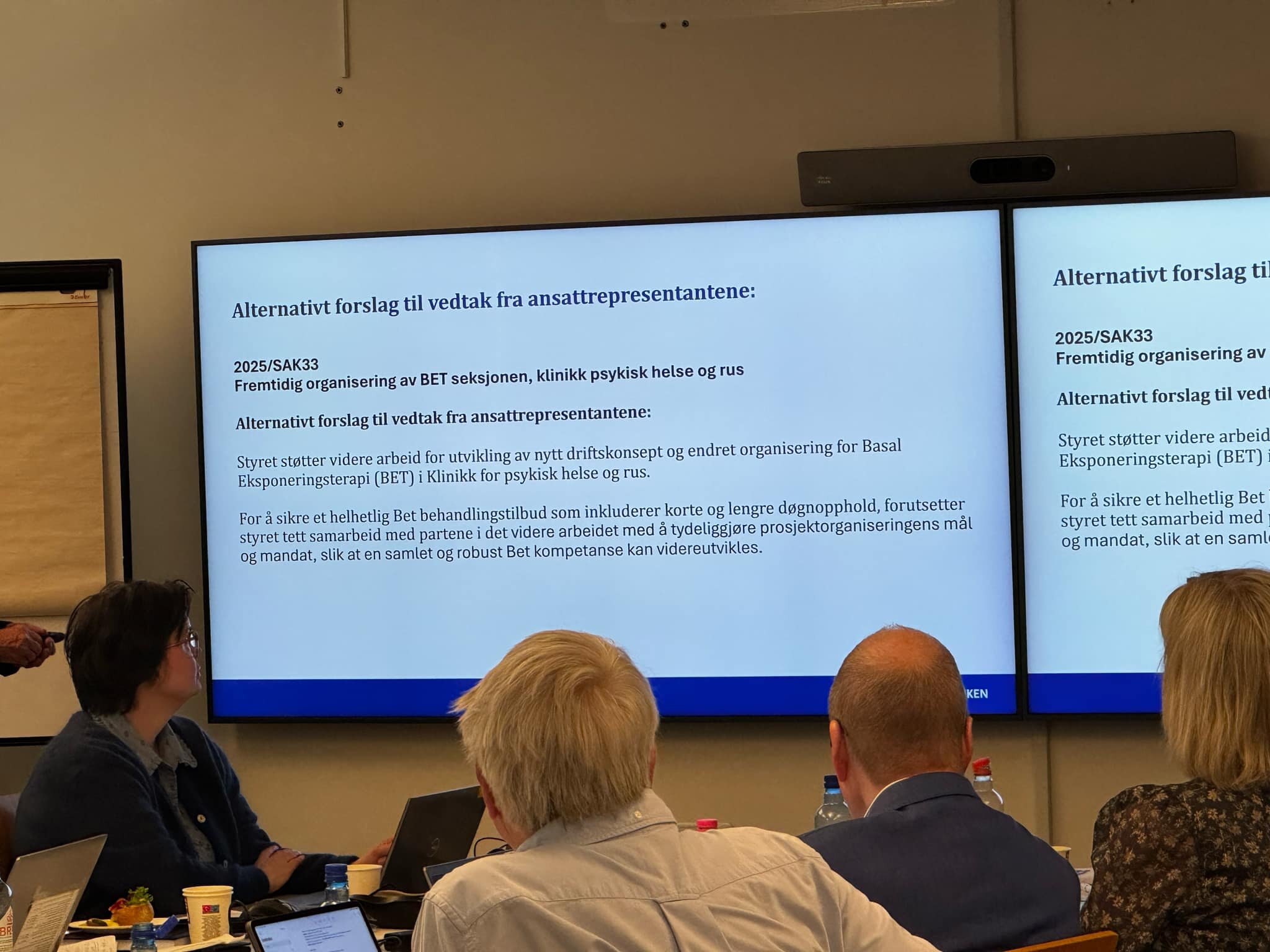 Bildet viser vedtaket som ble gjort Bildet viser vedtaket som ble gjort