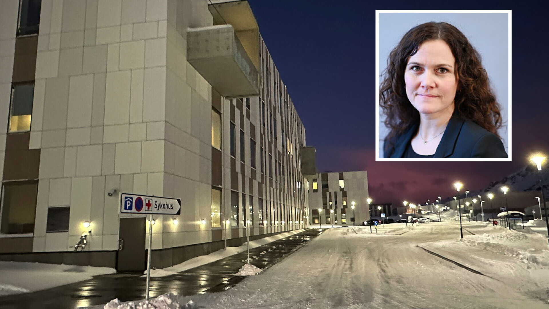 bilde av hammerfest sykehus og åshild østlyngen