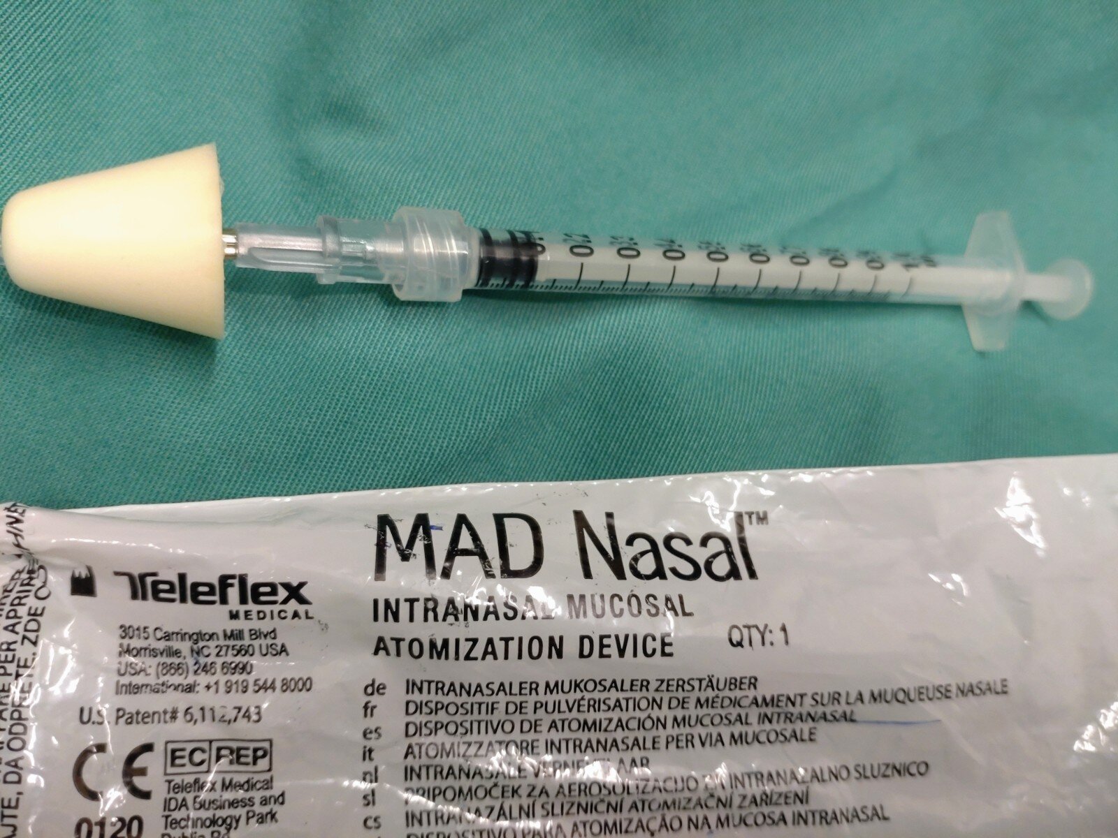 Bildet viser nasal ketamin