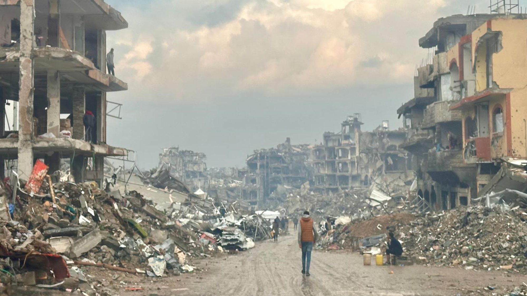 Bildet viser ødeleggelsene på Gazastripen