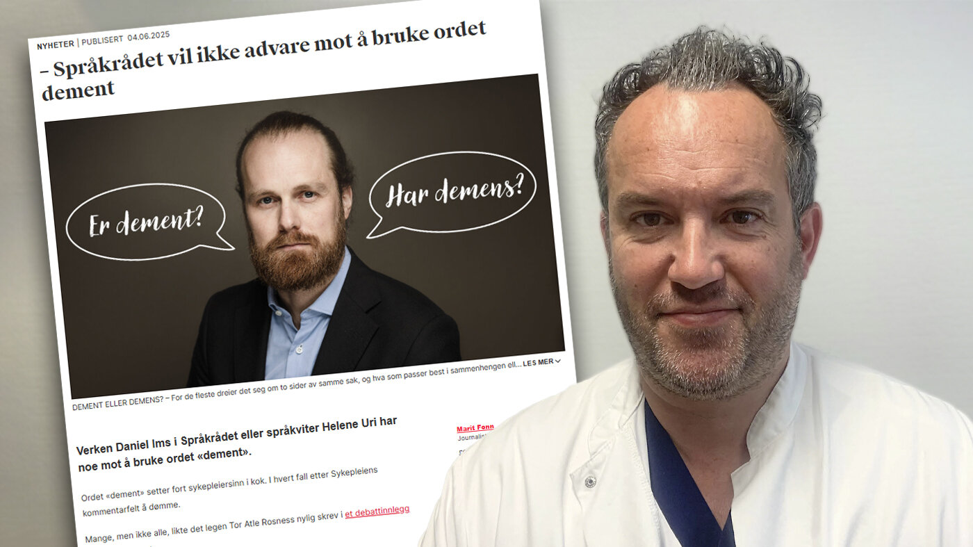 Bildet viser en faksimile av en artikkel og et bilde av innleggsforfatteren