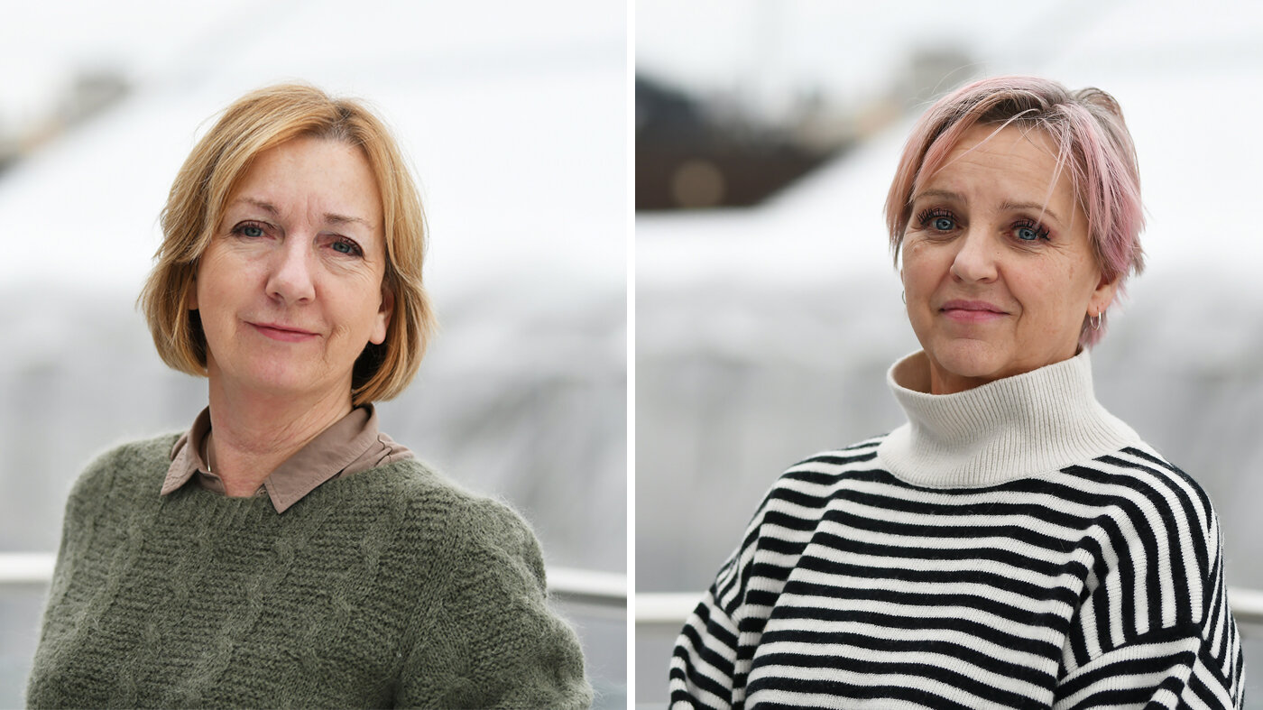 Bildet viser portretter av Berit Liland og Helene Aksøy