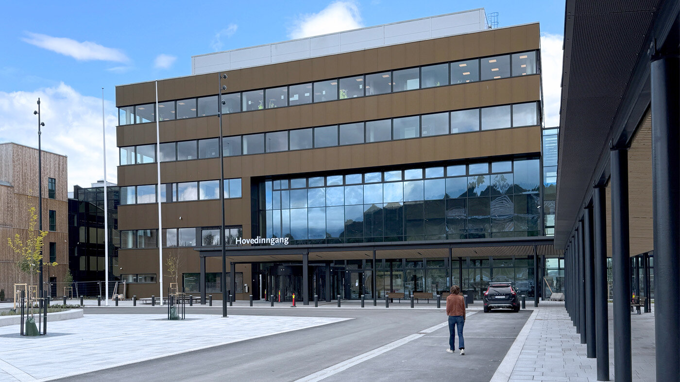 det nye sykehuset i Drammen bildet viser det nye sykehuset i Drammen