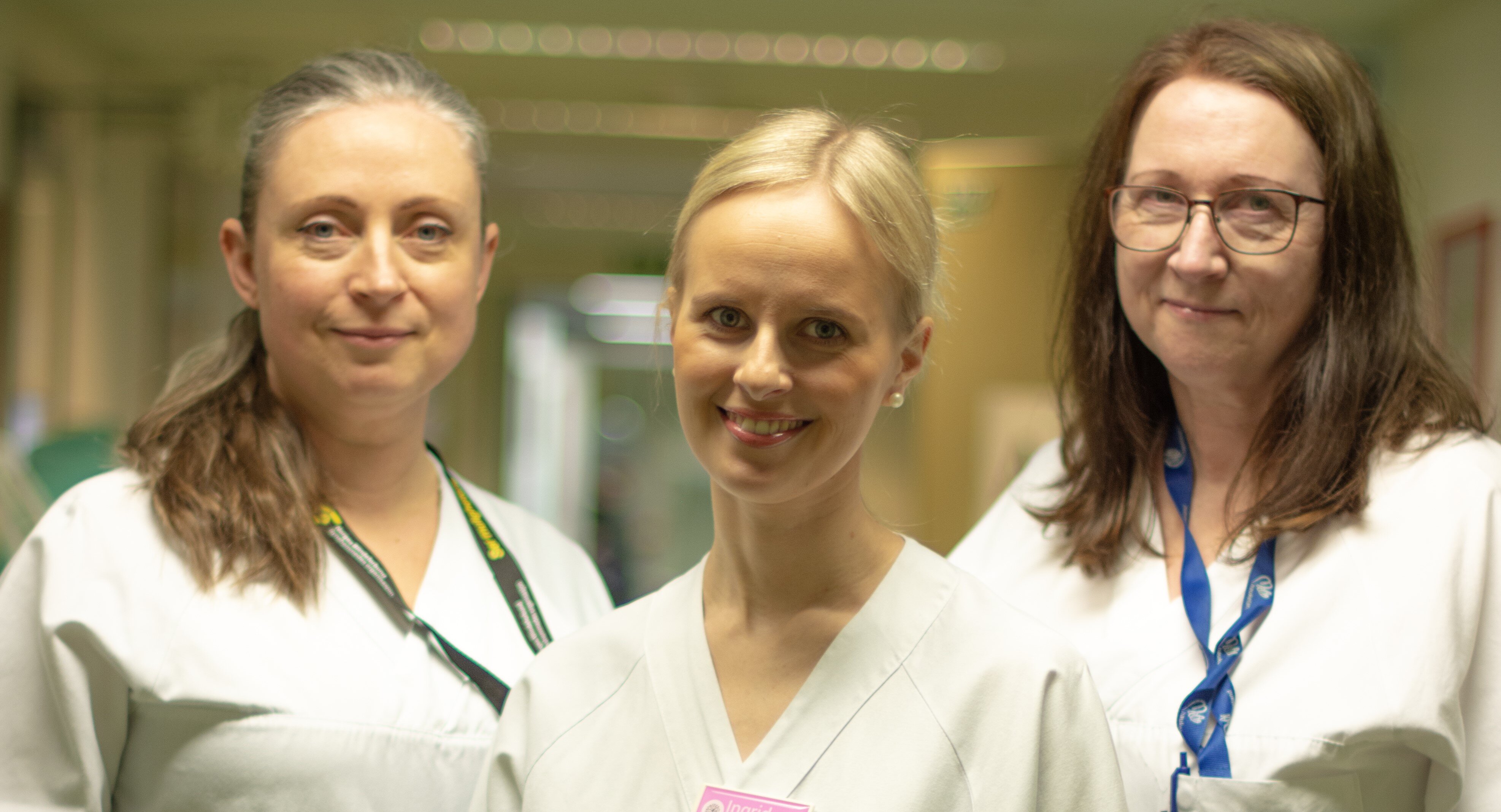 Tine Garshol, Ingrid Andersen, Kristina Rødstøen Djupvik, Synstelefonen Bildet viser Tine Garshol, Ingrid Andersen og Kristina Rødstøen Djupvik.