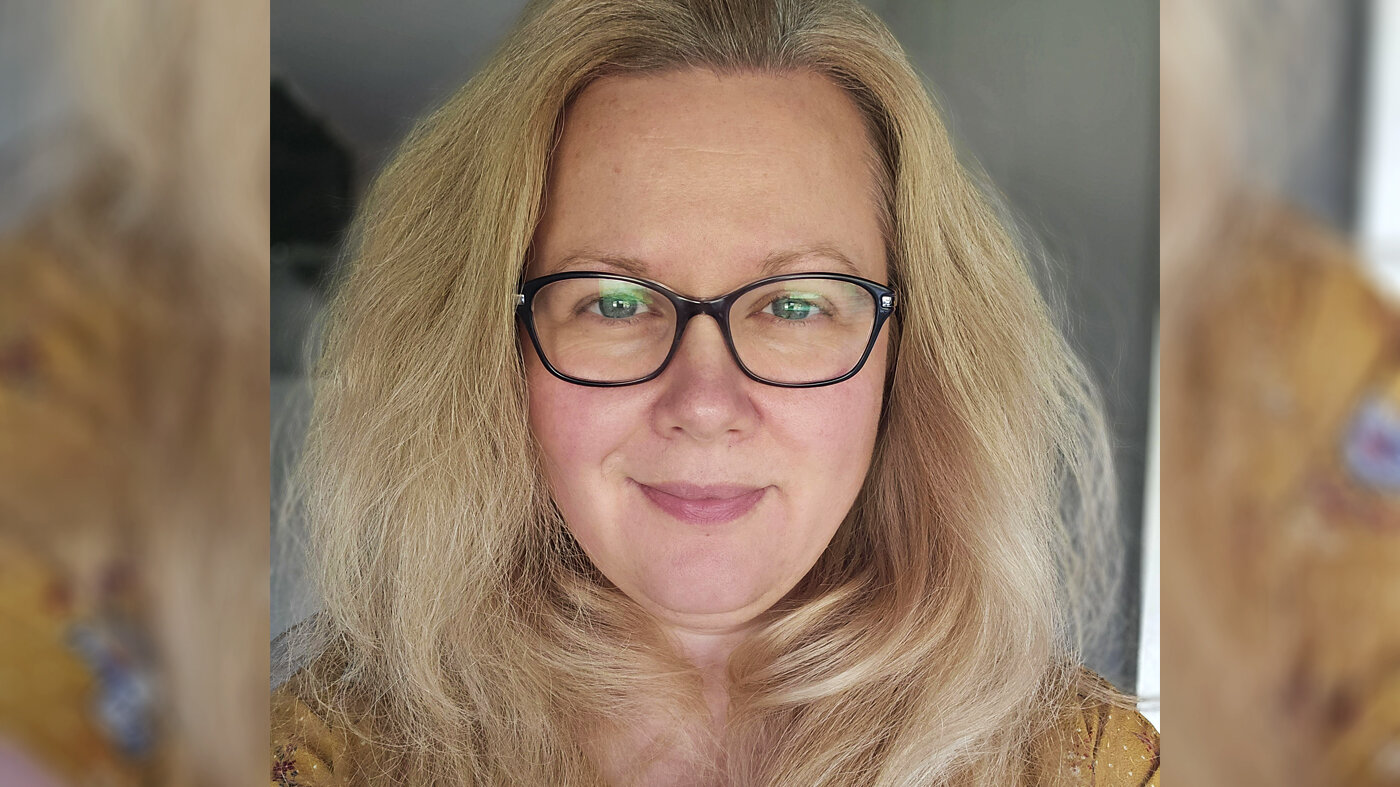 Bildet viser en selfie tatt av Terese Stomlien