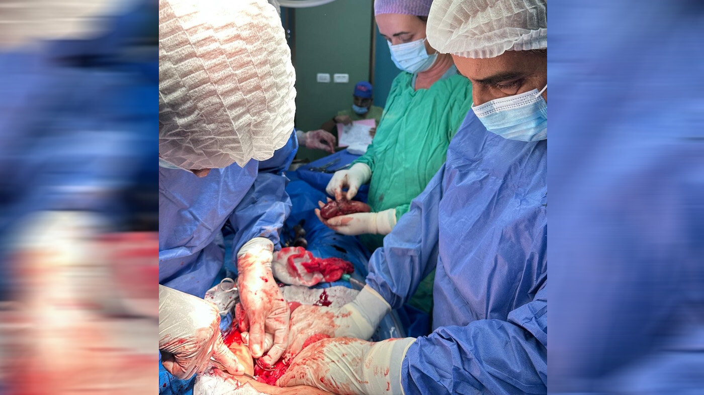 Norwac, Gaza Bildet viser operasjonsteam i Gaza.