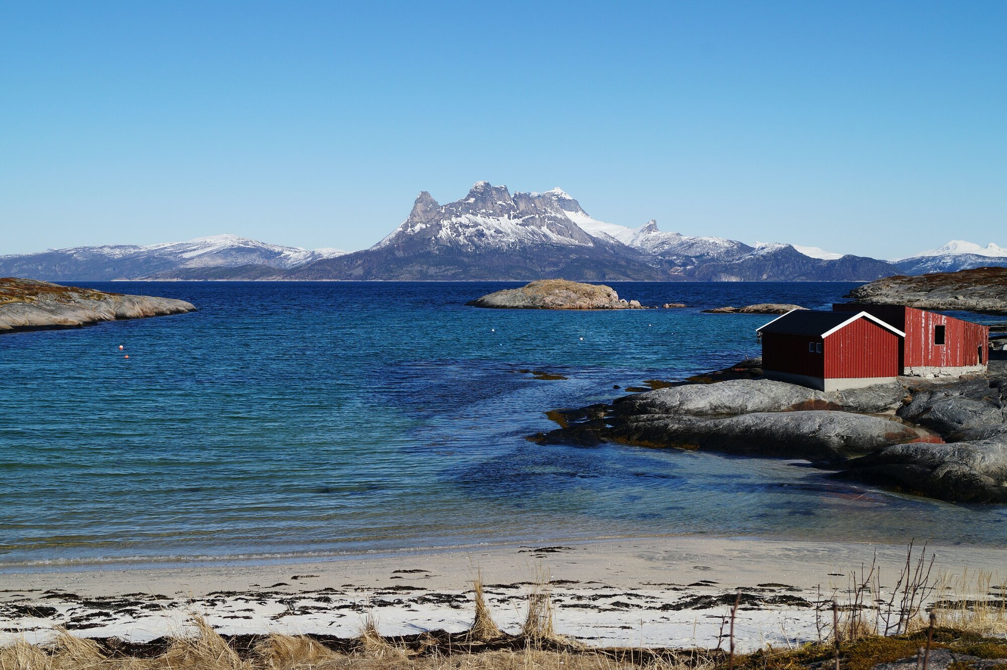 Bildet viser Tranøy i Hamarøy kommune Tranøy