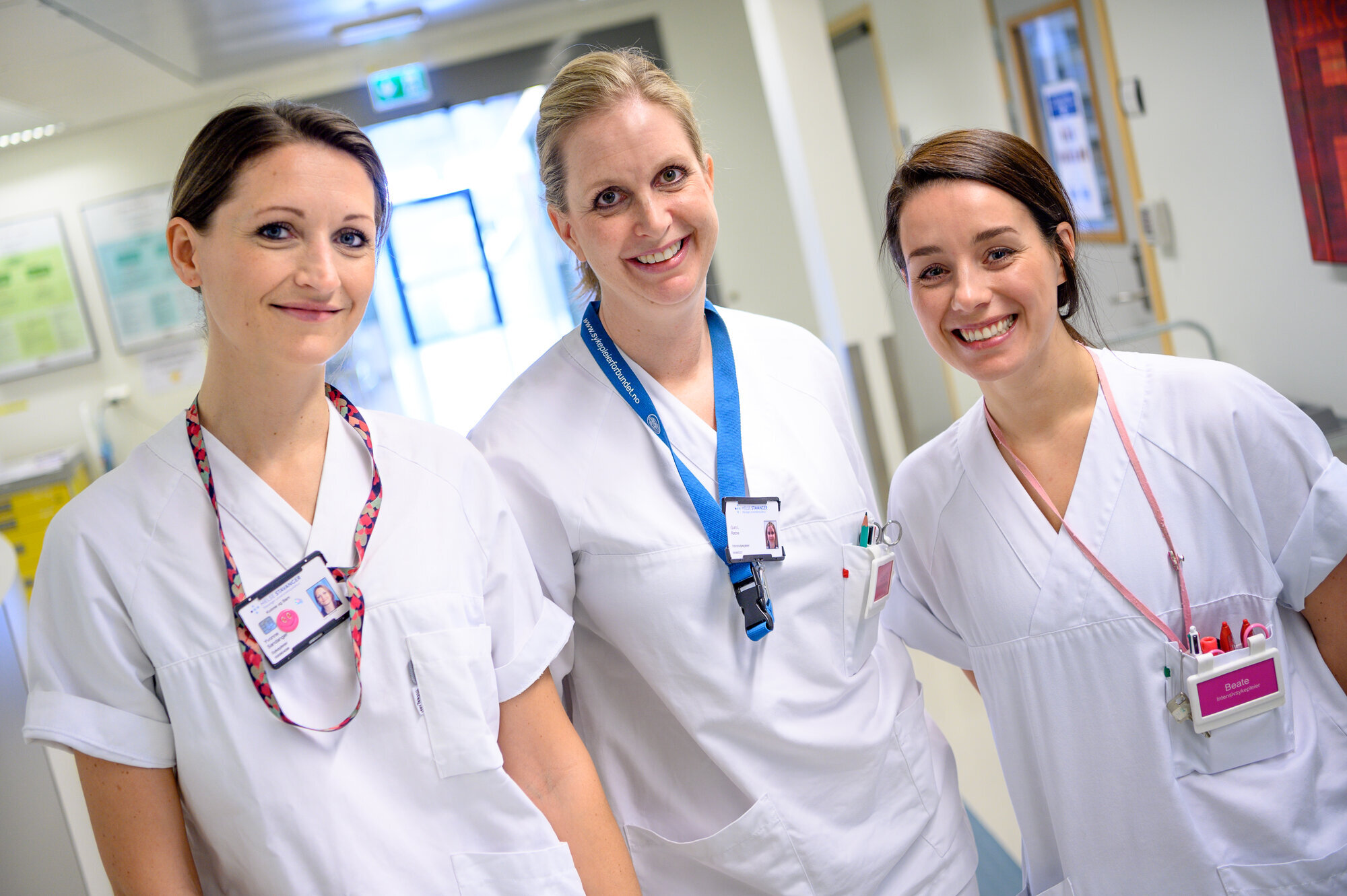 Yvonne Sandanger, Guro Larsen Rødne, Beate Nilsen, Stavanger universitetssykehus Bildet viser Yvonne Sandanger, Guro Larsen Rødne og Beate Nilsen.