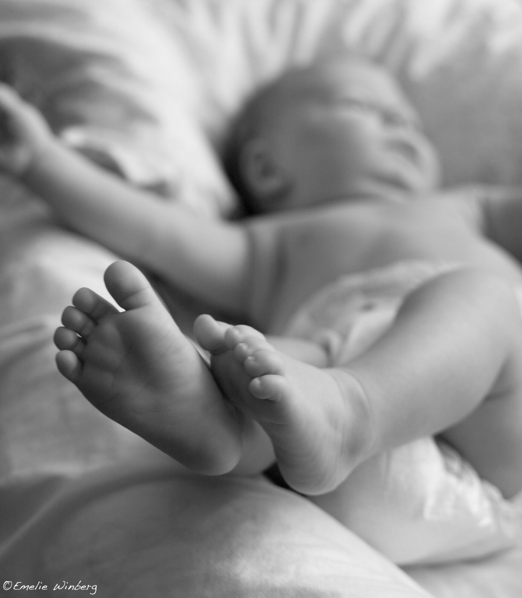 baby Bildet viser en nyfødt baby.