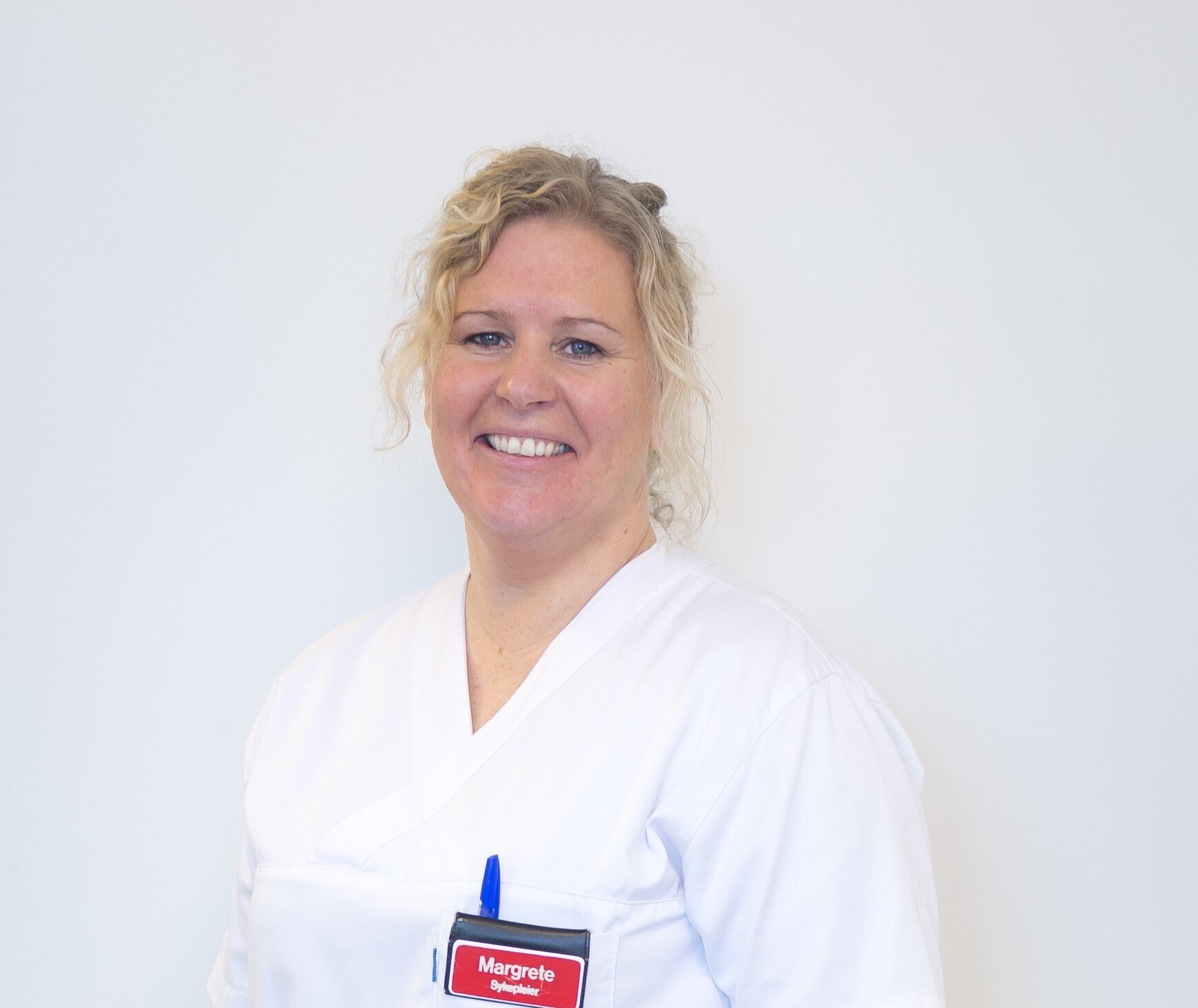 Margrete Mjøen, Helgelandssykehuset, Mo i Rana Bildet viser Margrete Mjøen i sykepleieruniform.