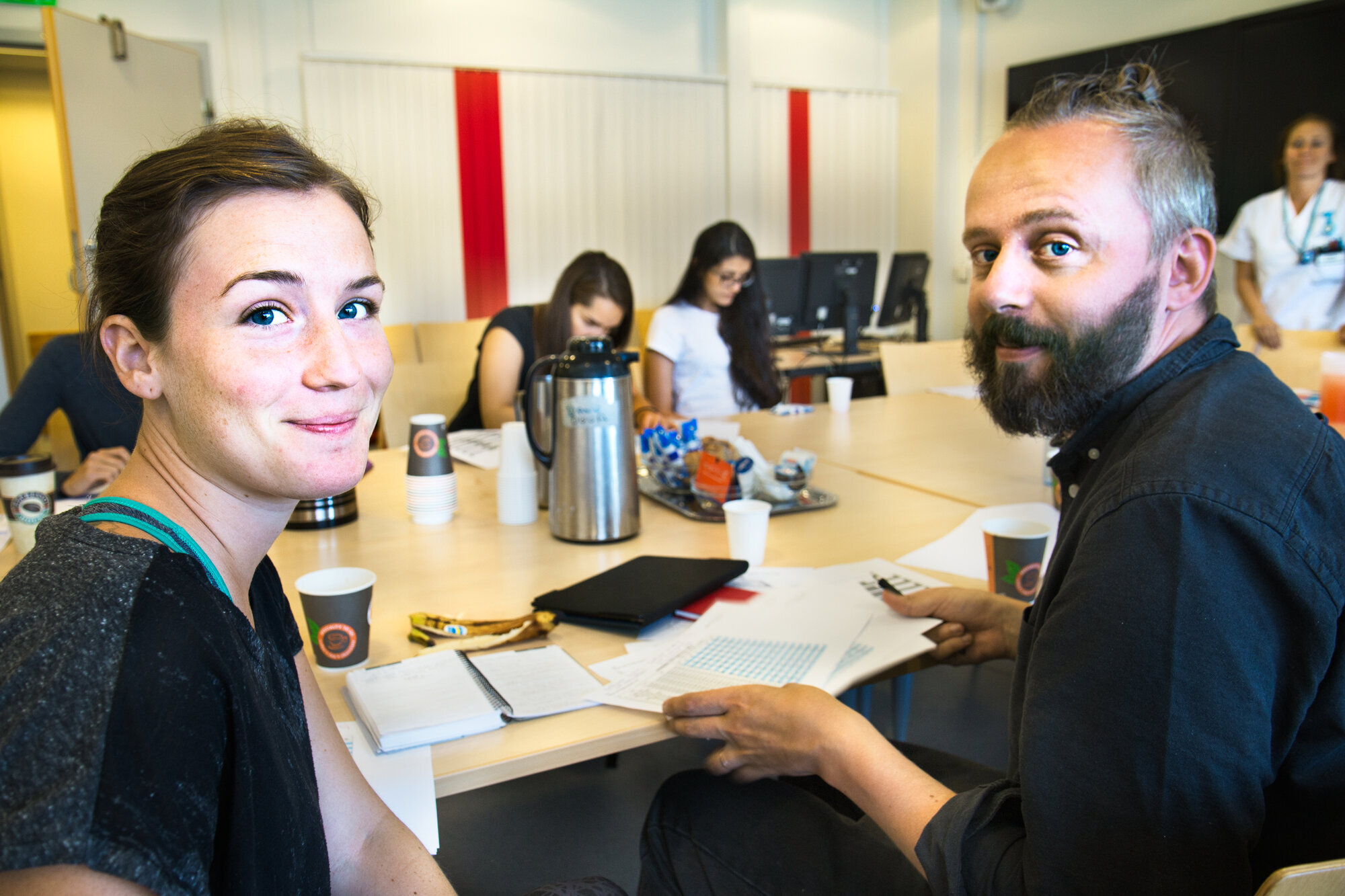 Sykepleierstudentene Millie Girardeau og Kristoffer Drageset Sykepleierstudentene Millie Girardeau og Kristoffer Drageset