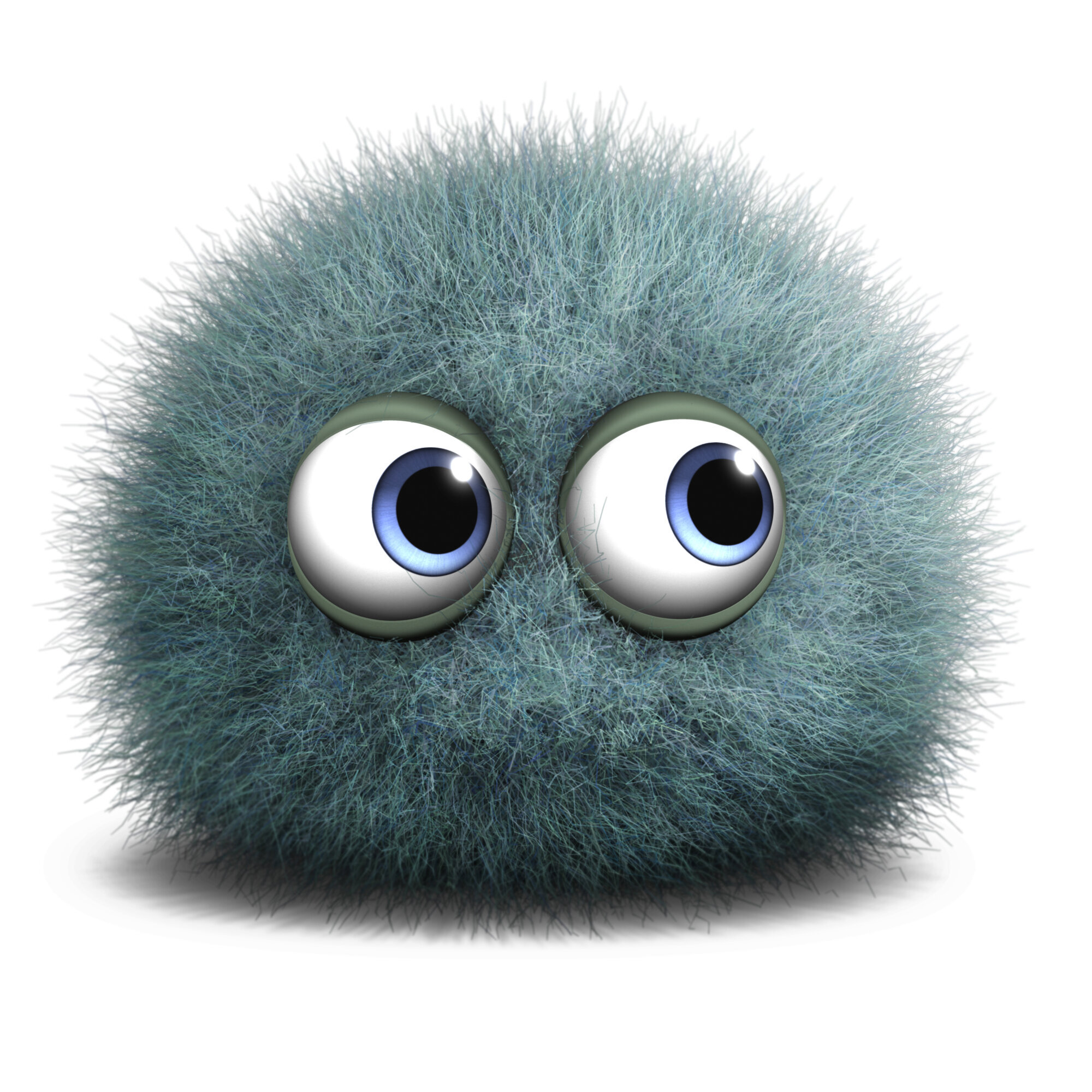 Illustrasjon av en bakterie som ser litt bekymret ut Illustrasjon av en bakterie som ser litt bekymret ut