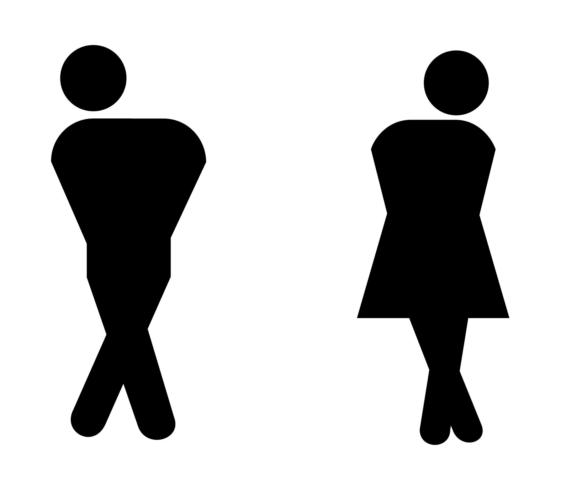 toalettsymboler Bildet viser toalettsymboler