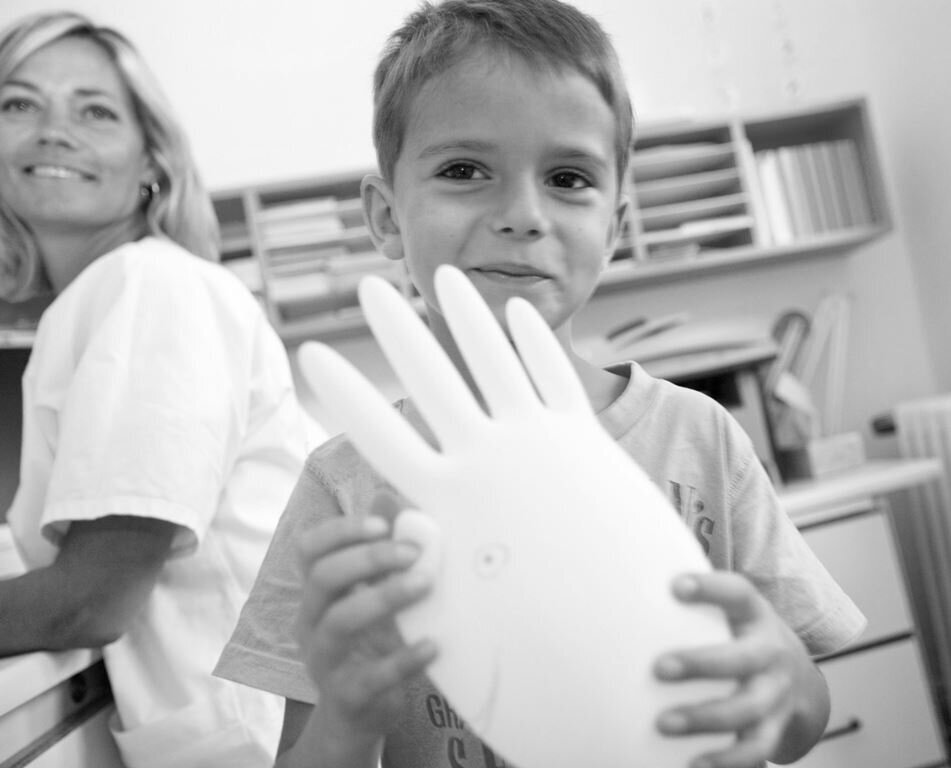 Helsesøster, kontroll Gutt til kontroll hos helsesøster