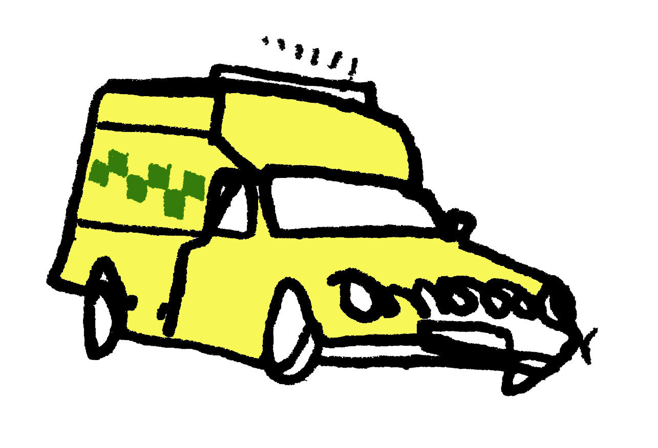 Sykebil med ulende sirene. Sykebil med ulende sirene.