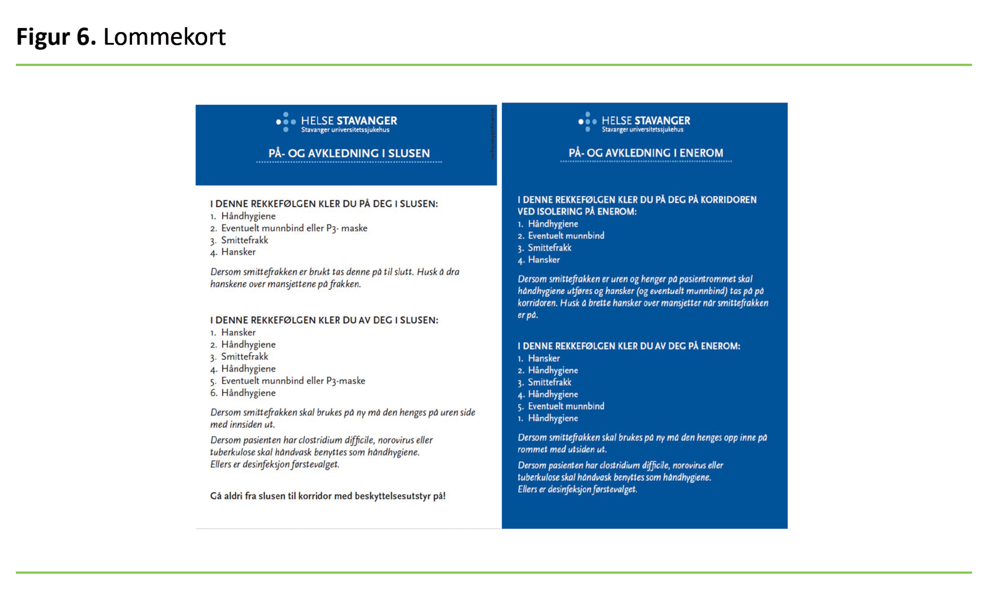 Figur 6: Lommekort Figur 6: Lommekort