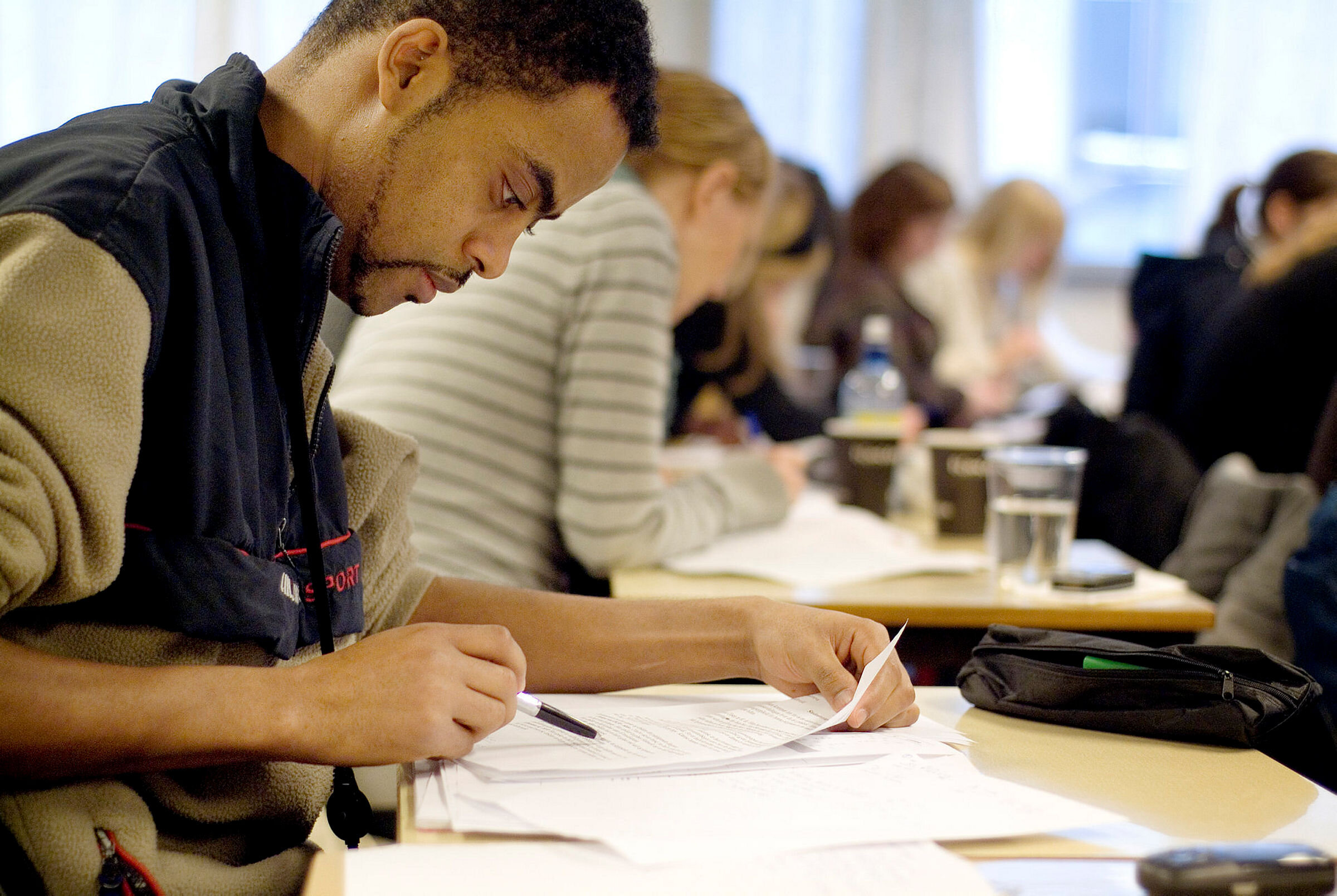 Eksamen Studenter ved Høyskolen Diakonova i Oslo.