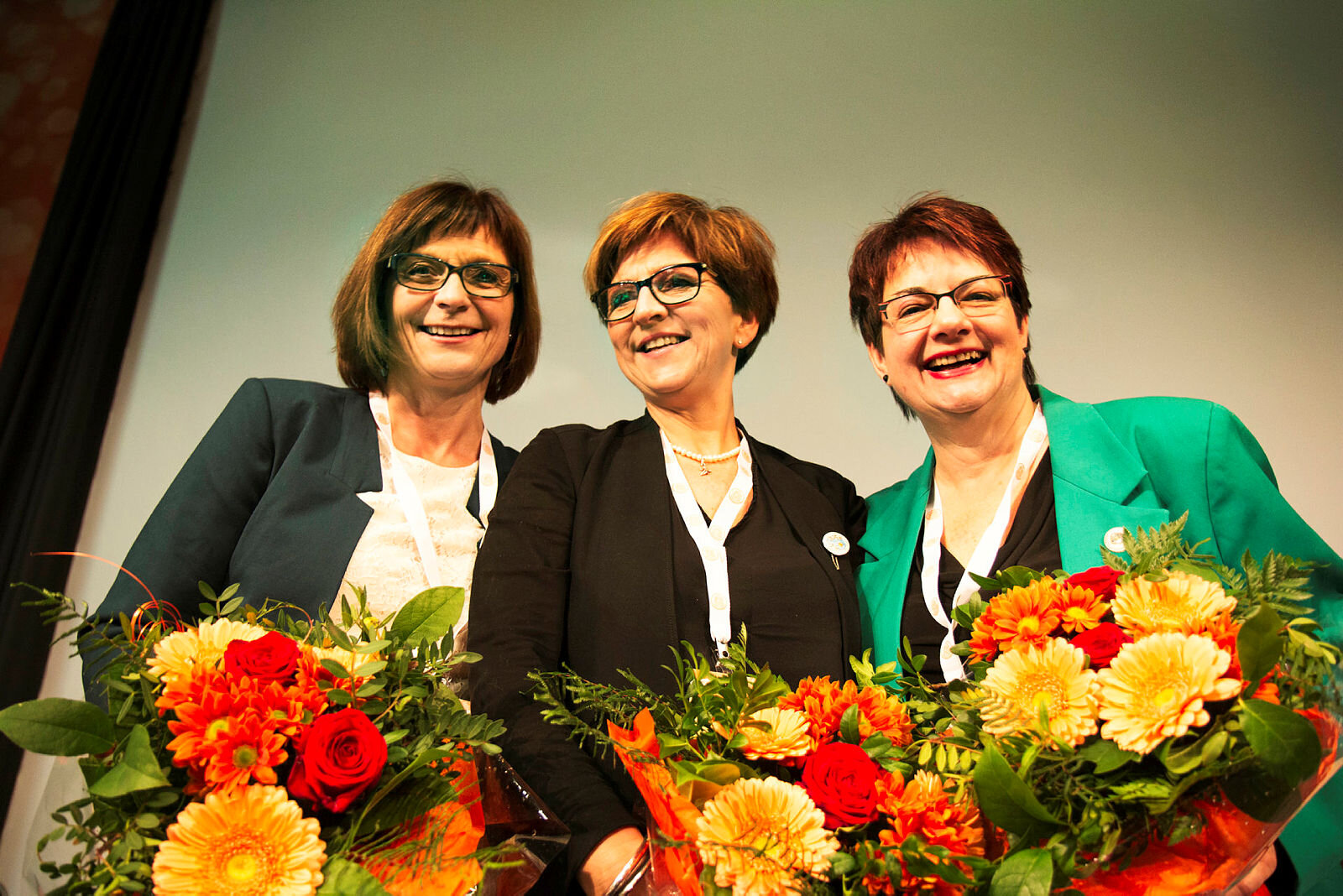 Landsmøte 2015
NSF-ledelse: Nestleder Solveig Bratseth, NSF-leder Eli Gunhild By, 2. nestleder Karen Bjøro