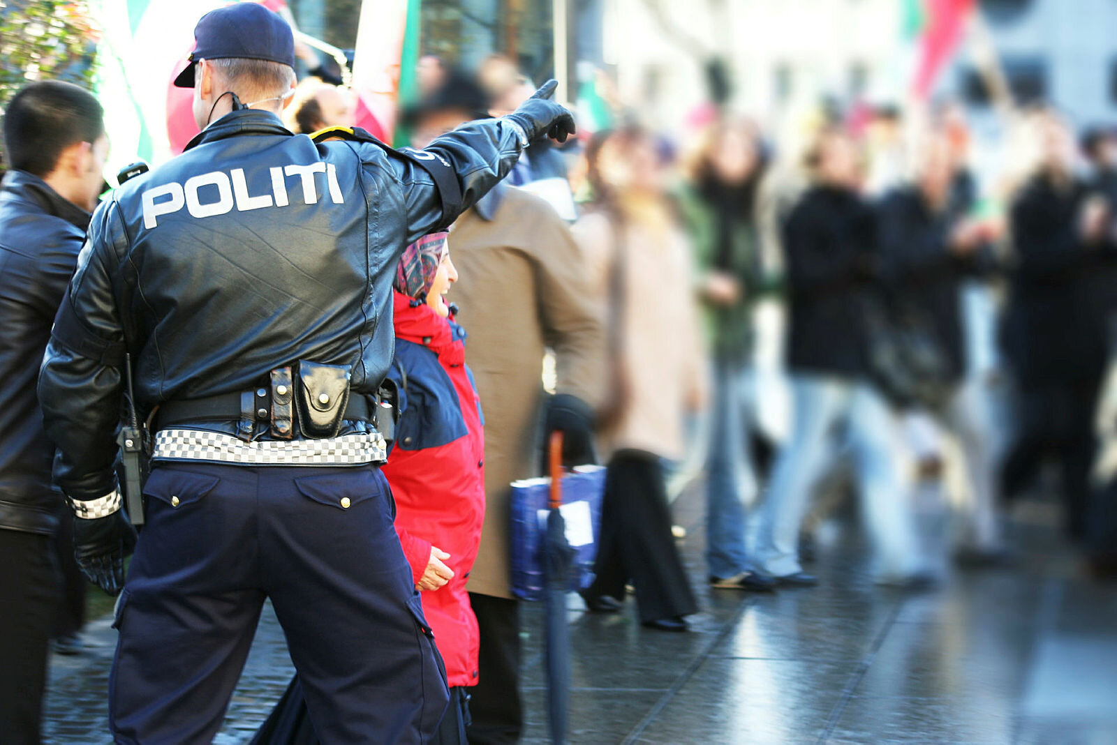 Norsk politi Bildet viser norsk politi