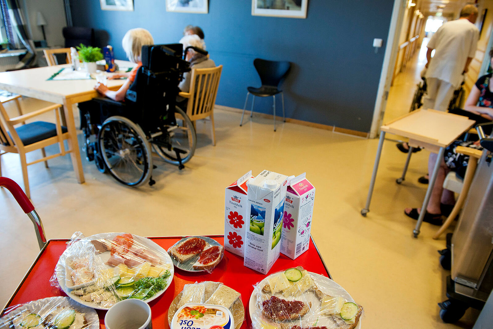 Fra oppholdsrom på sykehjem. Fra oppholdsrom på sykehjem.