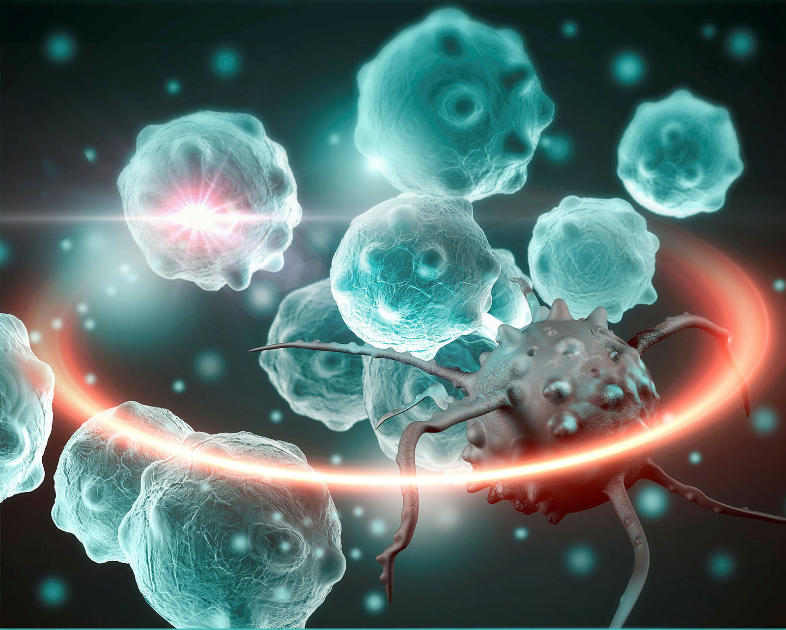 Bildet viser kreftceller