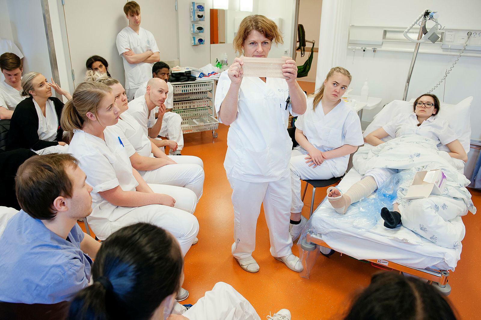 Bildene viser studenter fra Høgskolen i Oslo